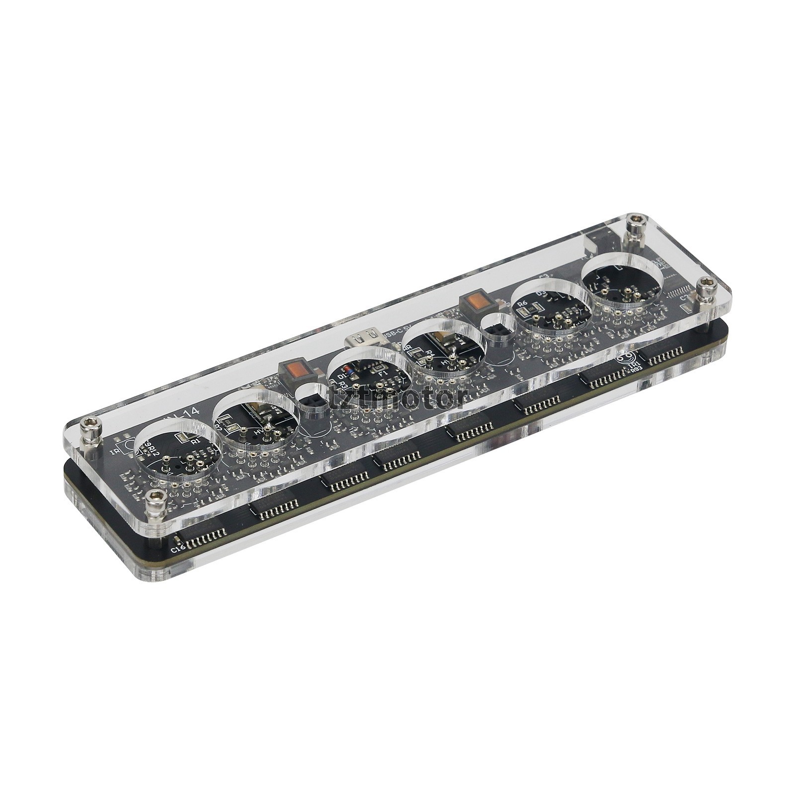 IN-14 6-Digit Nixie Tube Clock Creative Desktop Clock Innovative Home Decor