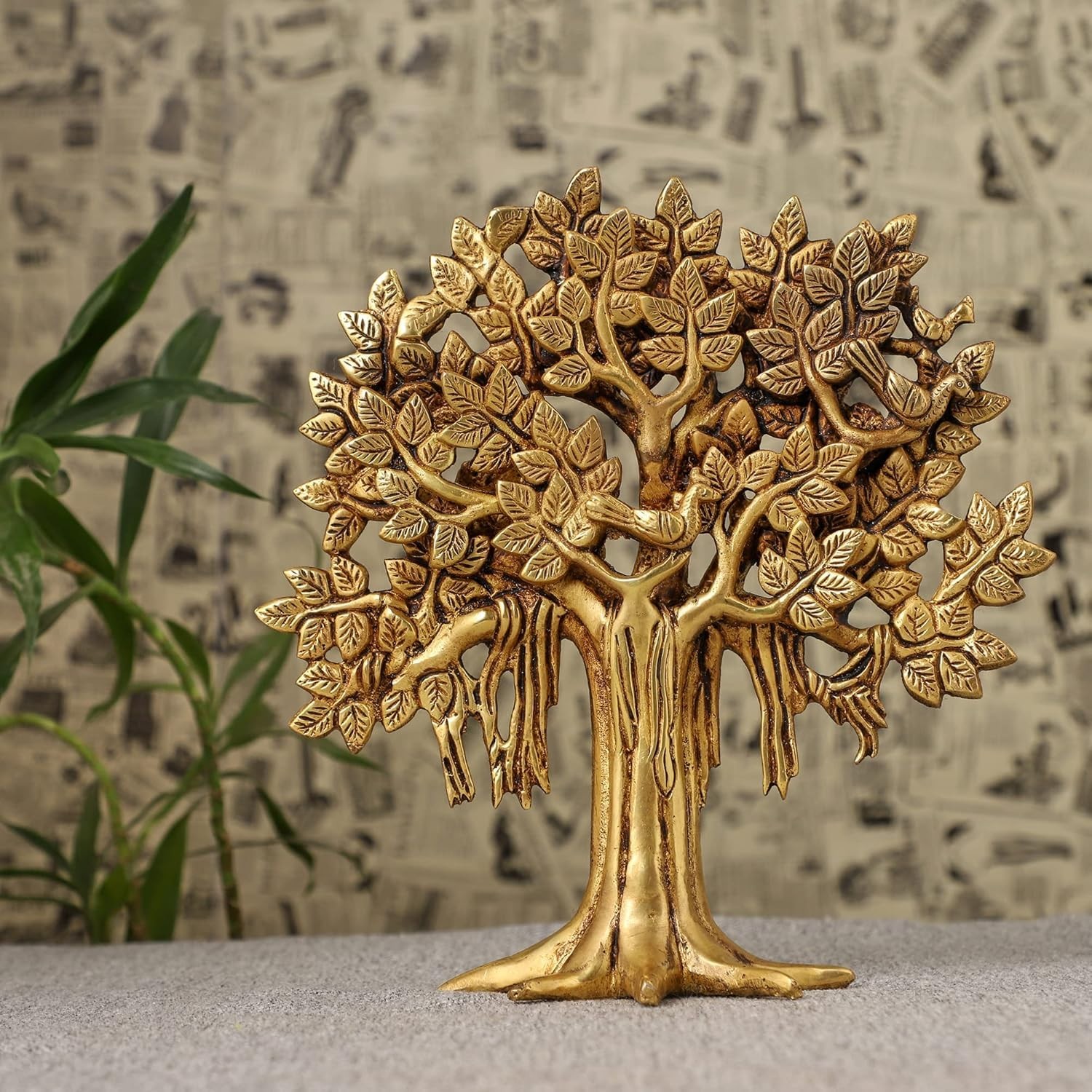 Pure Brass Kalpavriksha Tree Showpiece Trees of Life – Home Decor
