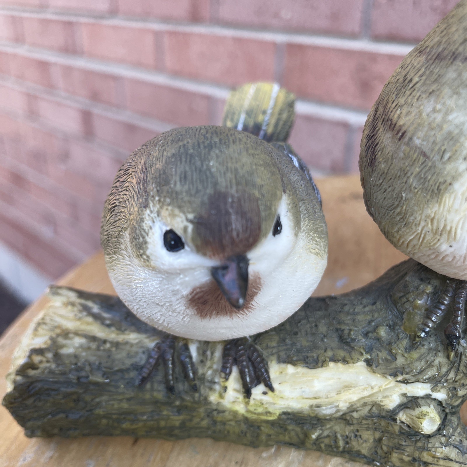 Polyresin 4 Love Birds Sitting On Tree Branch Figurine Home Decor Resin Spring