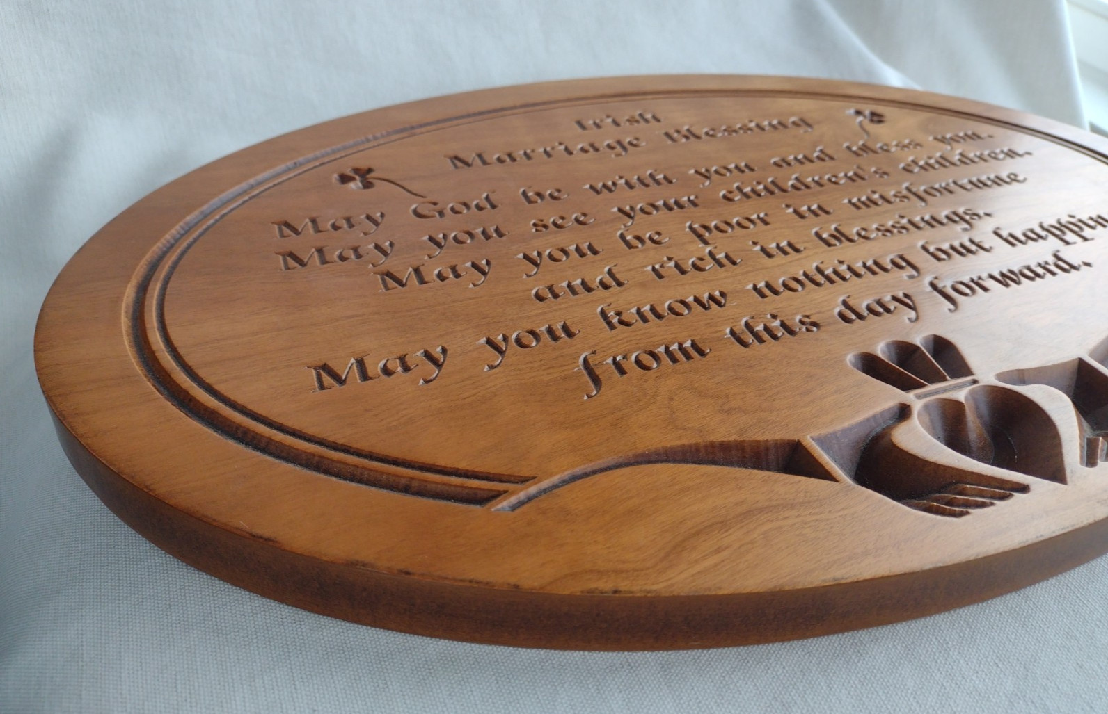 Irish Marriage Blessing Vintage Wooden Wall Plaque Sign 17.25″ x 11.5″