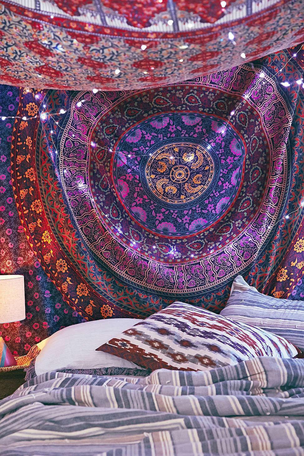 Indian Ethnic Dorm Decor Wall Hanging Hippie Mandala Tapestry Bohemian Bedspread