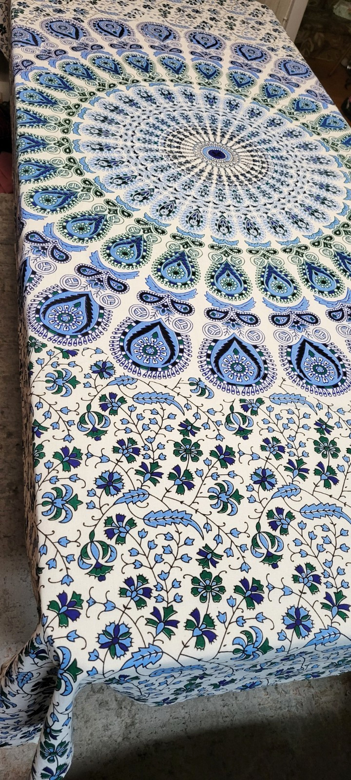 Bohemian Mandala Fabric Bed Couch Cover Wall Hanging Hippie New Wave Tapestry