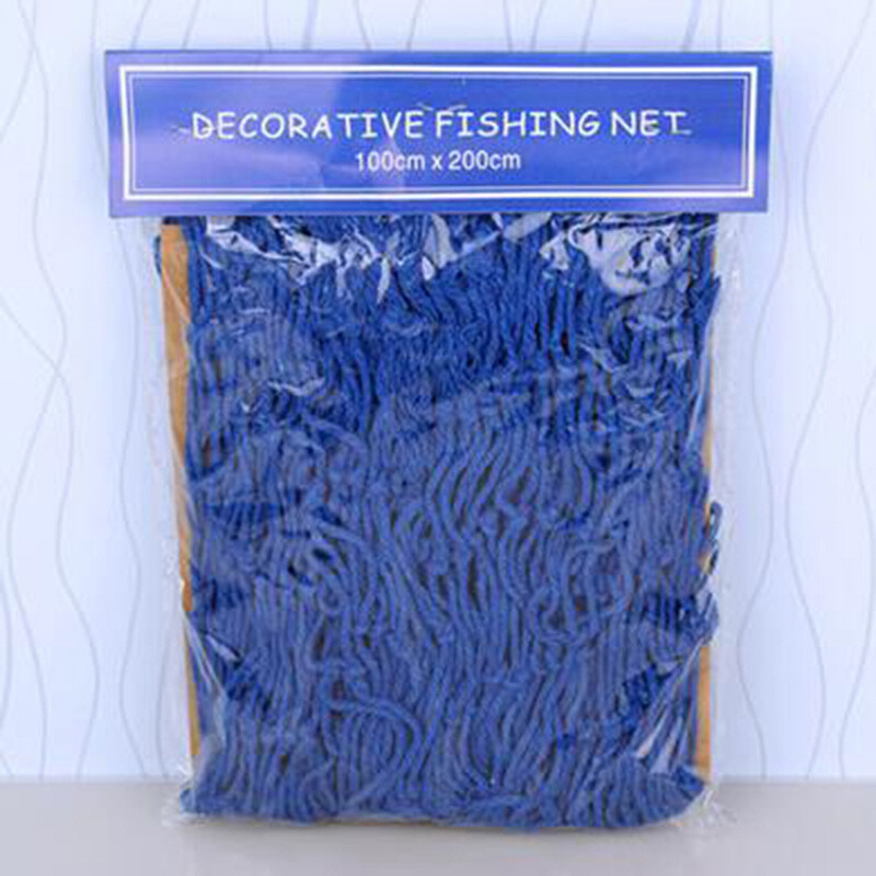 Nautical Fishing Net Seaside Wall Beach Party Sea Shells Decor Home Garden