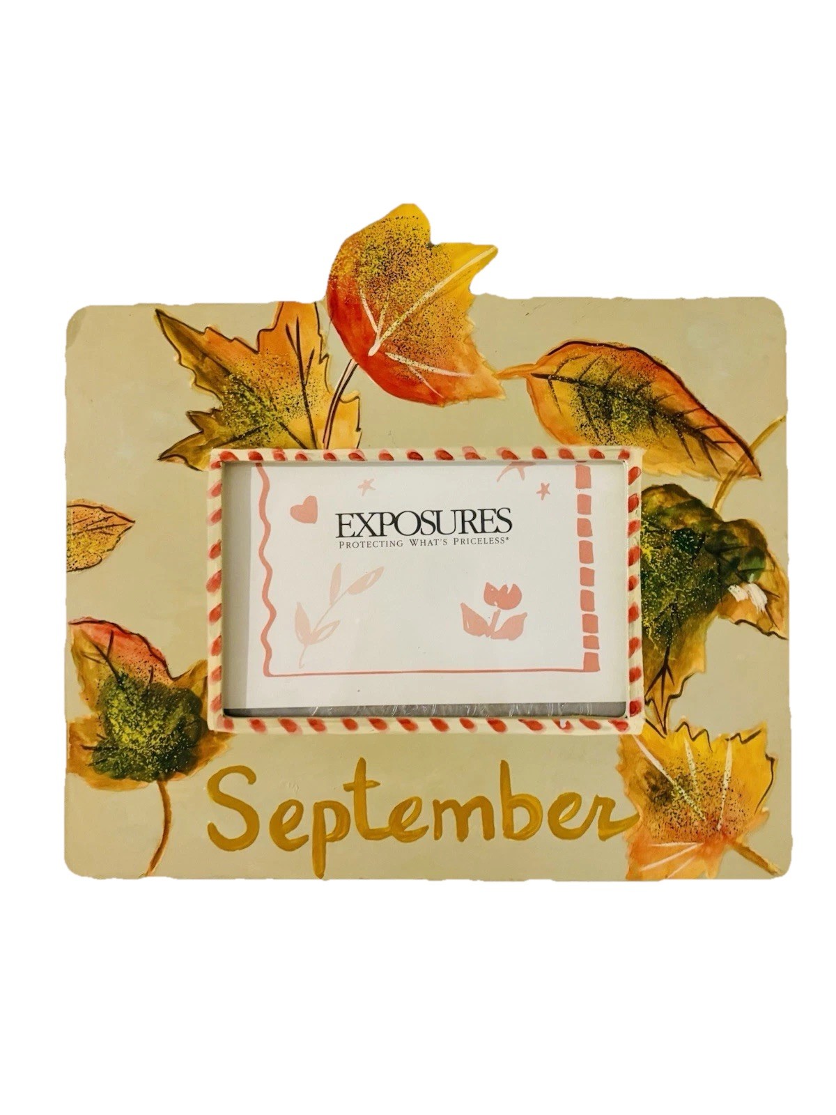 Exposures “September” 4×6 Picture Frame – Beautiful Handpainted!