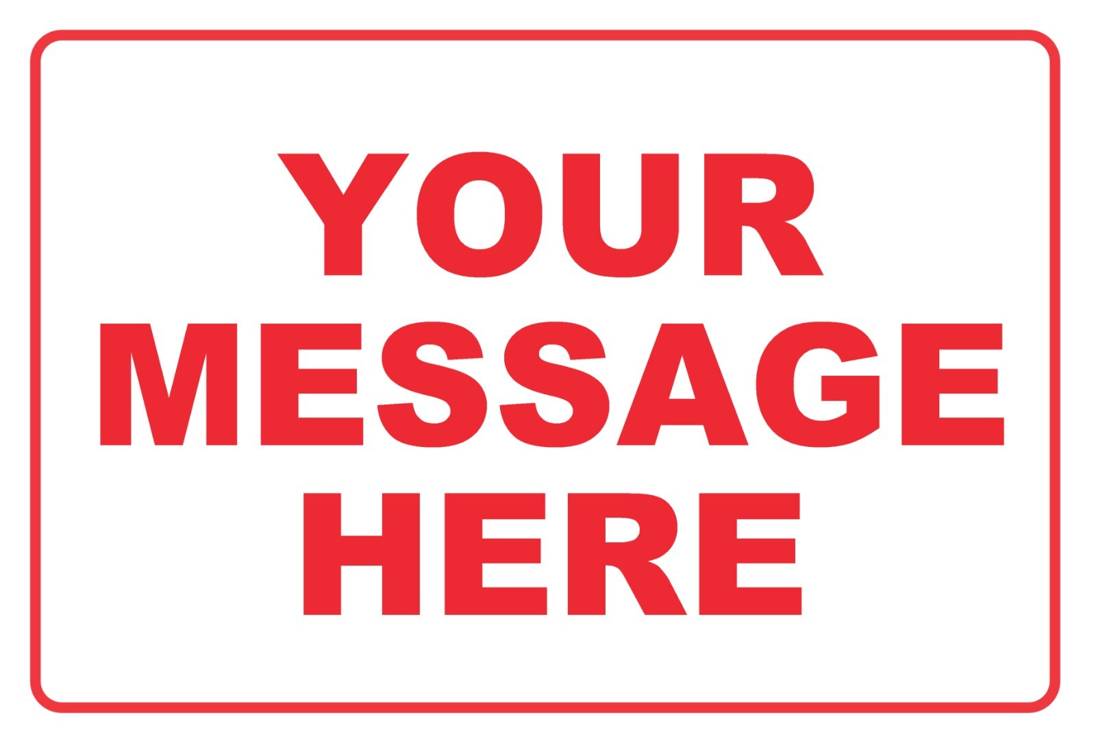 12×8 Custom Personalized Message Metal Sign Create Your Text Home Business Decor