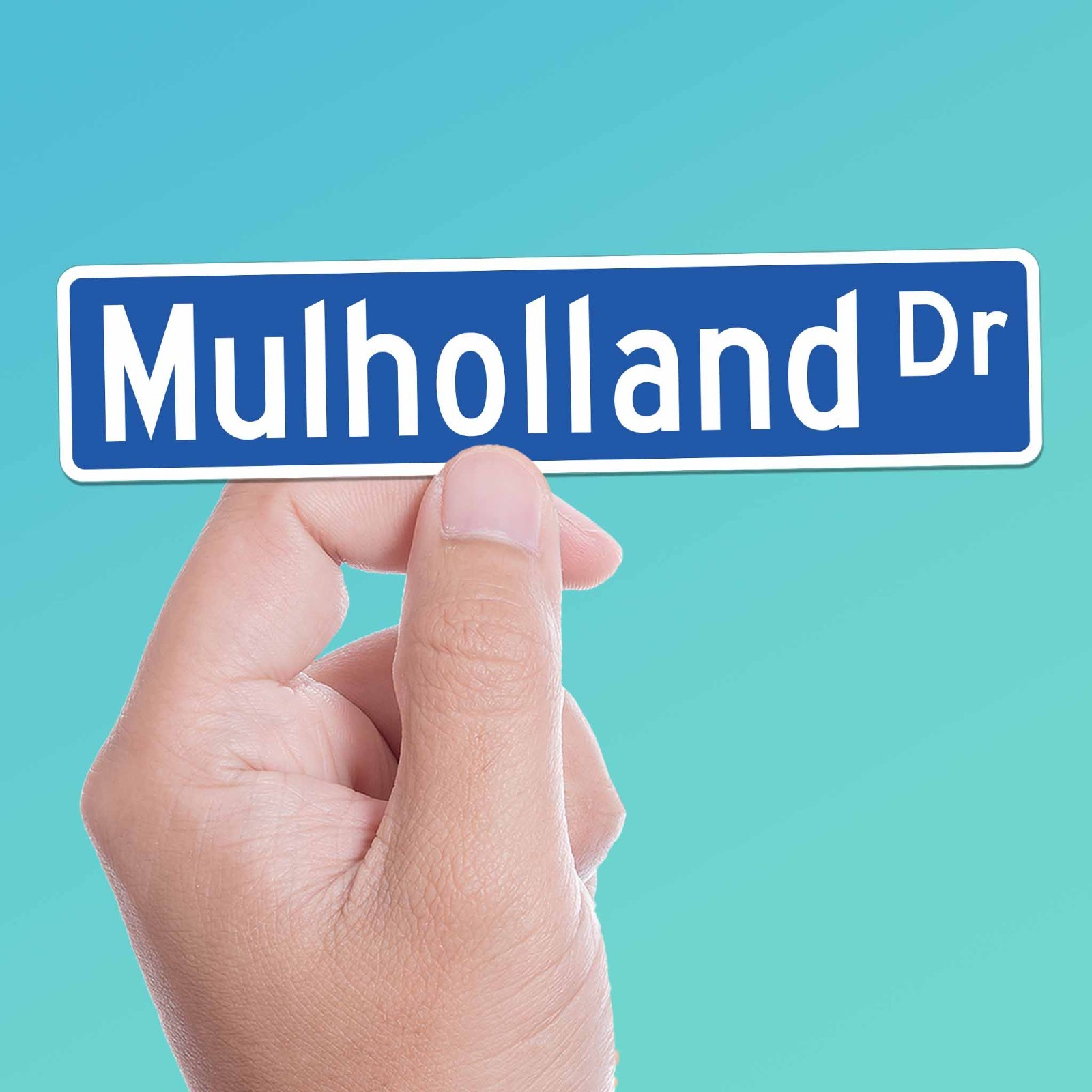 Mulholland Drive Los Angeles Street Sign Sticker – Southern California LA Decal