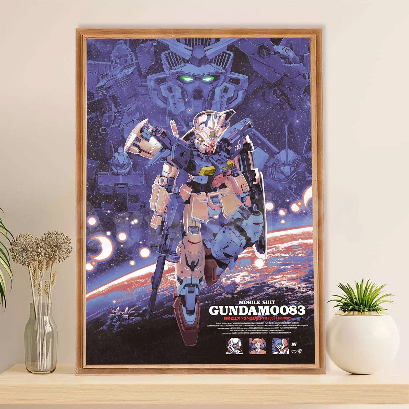 Mobile Suit Gundam 0083 Stardust Memory Poster Japanese Anime Art Print No Frame
