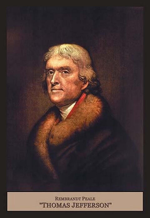 Thomas Jefferson by Rembrandt Peale – Art Print