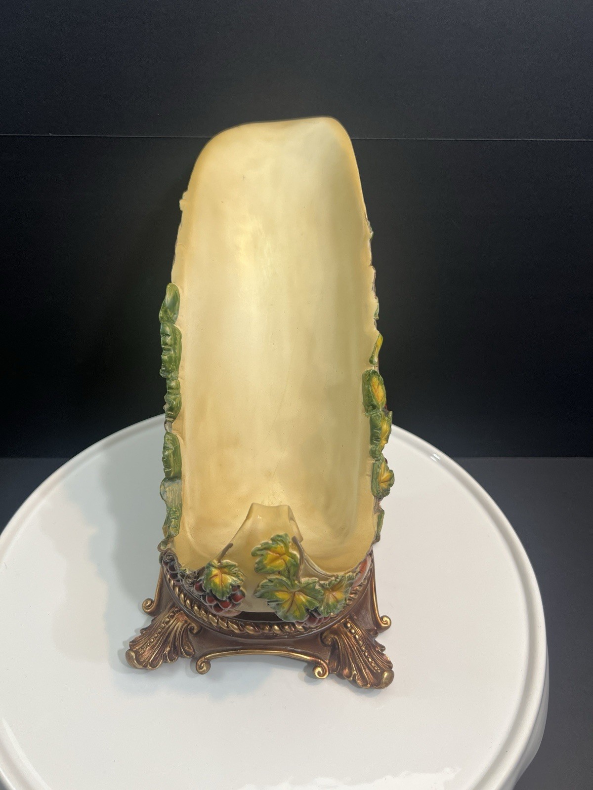 Touch of Class Cornucopia Centerpiece Bowl Harvest Fruit Pedestal Decor
