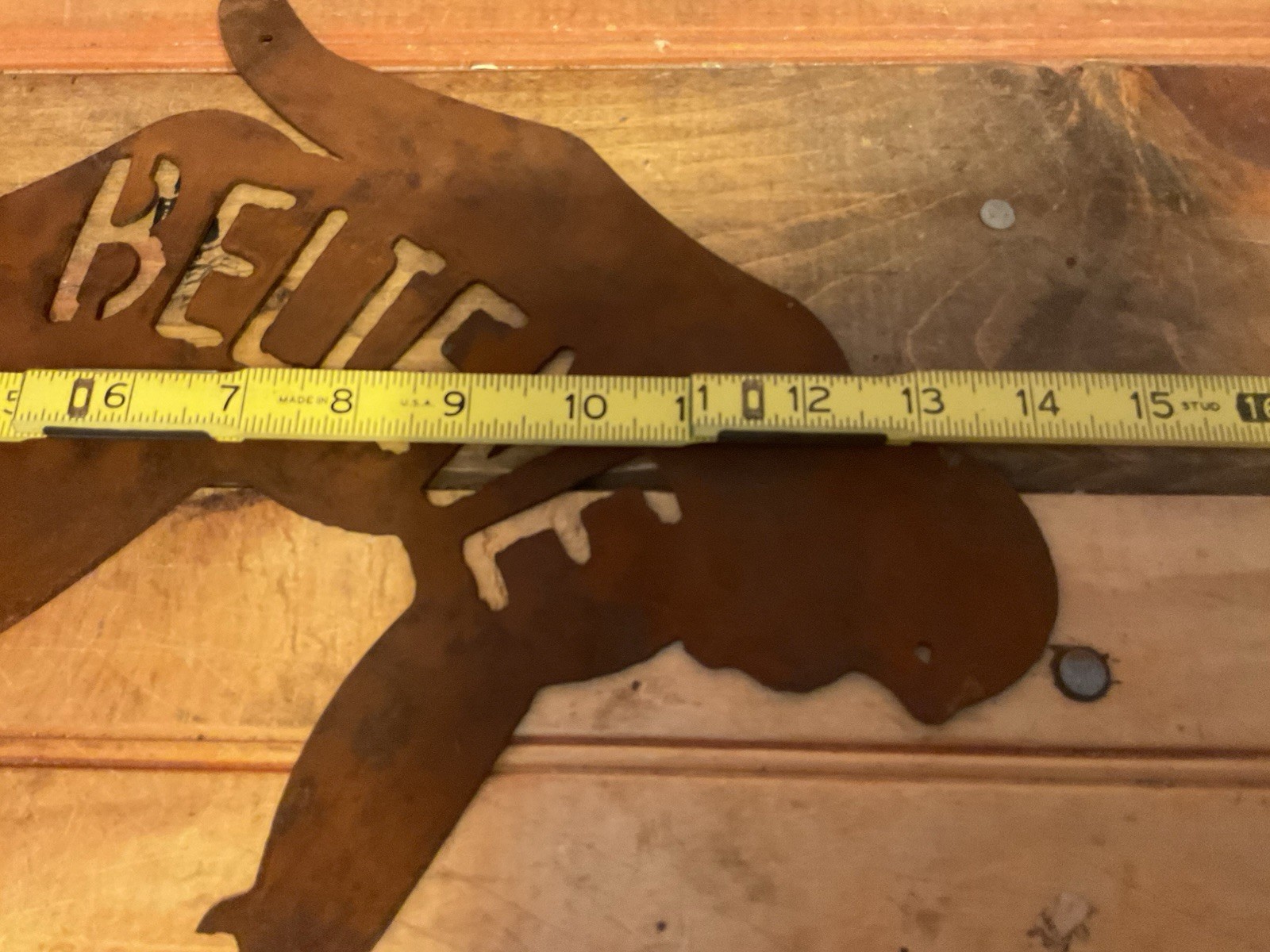 14″X10″ Rusted “Bigfoot/Believe” Steel Sign…Made/USA…Ships Free!