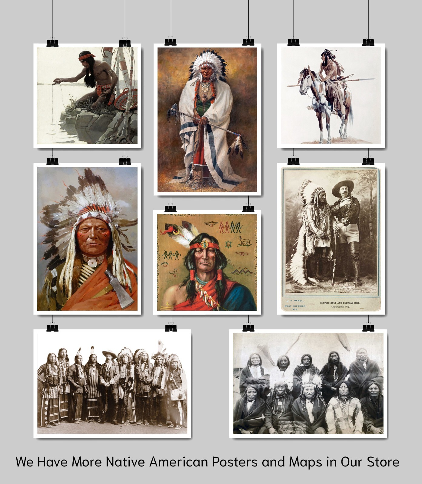 1972 Indian Land Cessions Map. Native American History Poster Home School Print