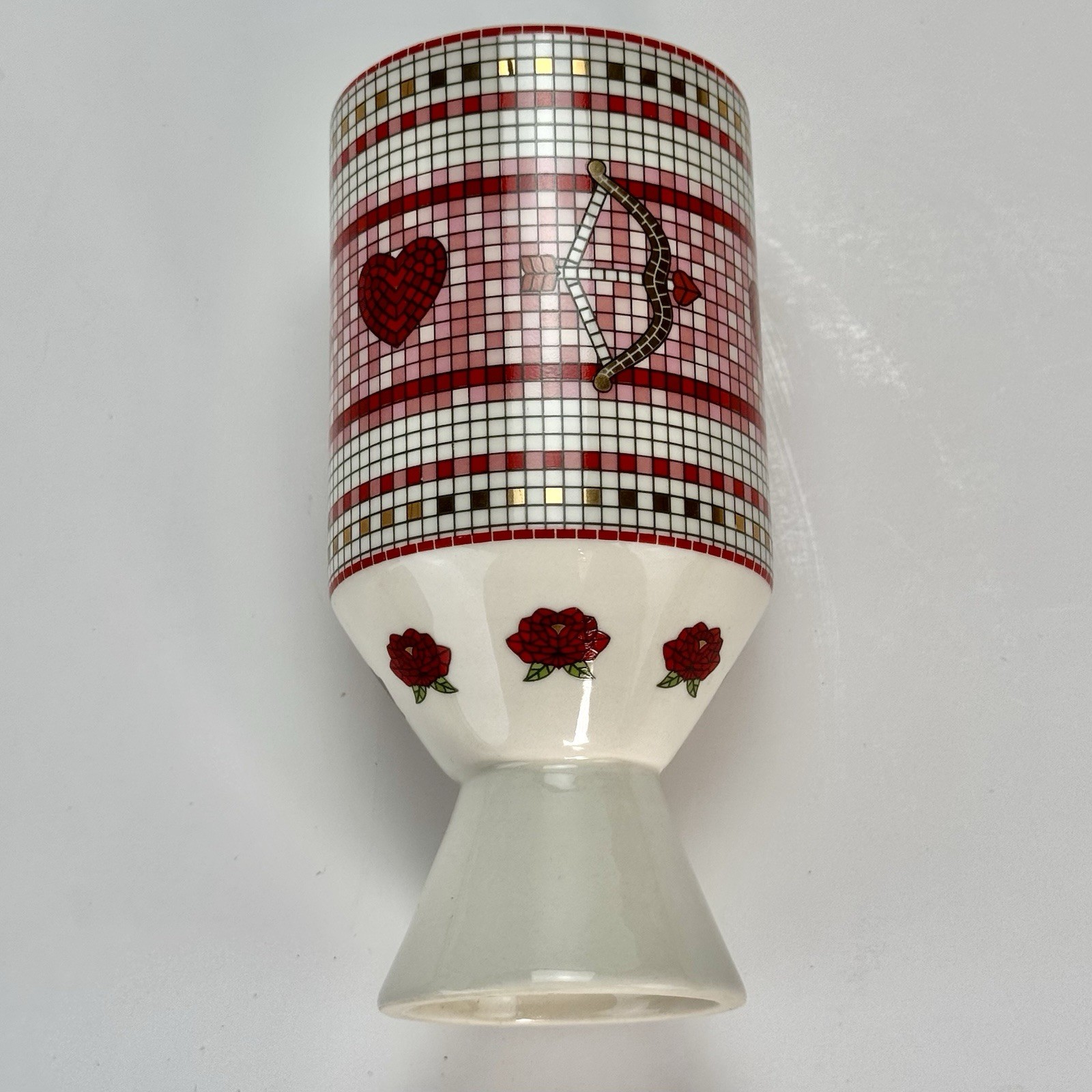 Anthropologie Bistro Tile Stoneware Bud Vase, Valentine’s Ed. Sold Out Item