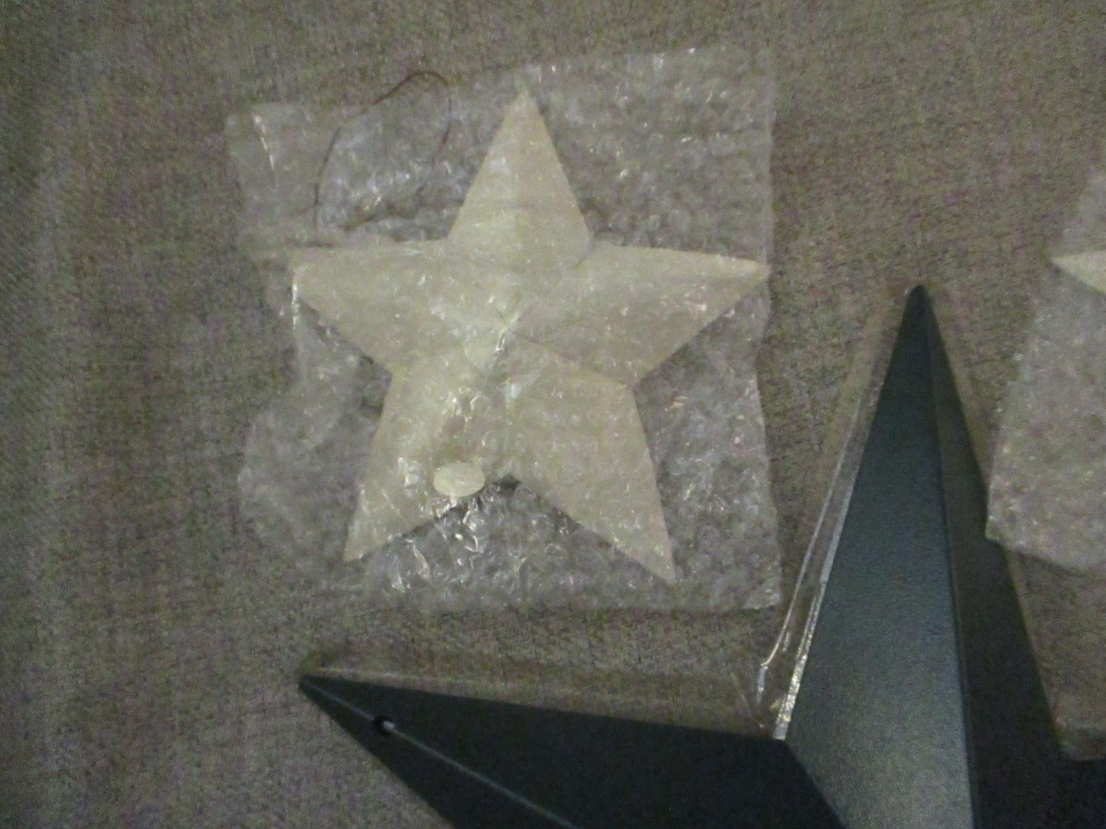 12″ Forest Green (2) 5.5″ White Barn Star Wall Decor – 3D NEW