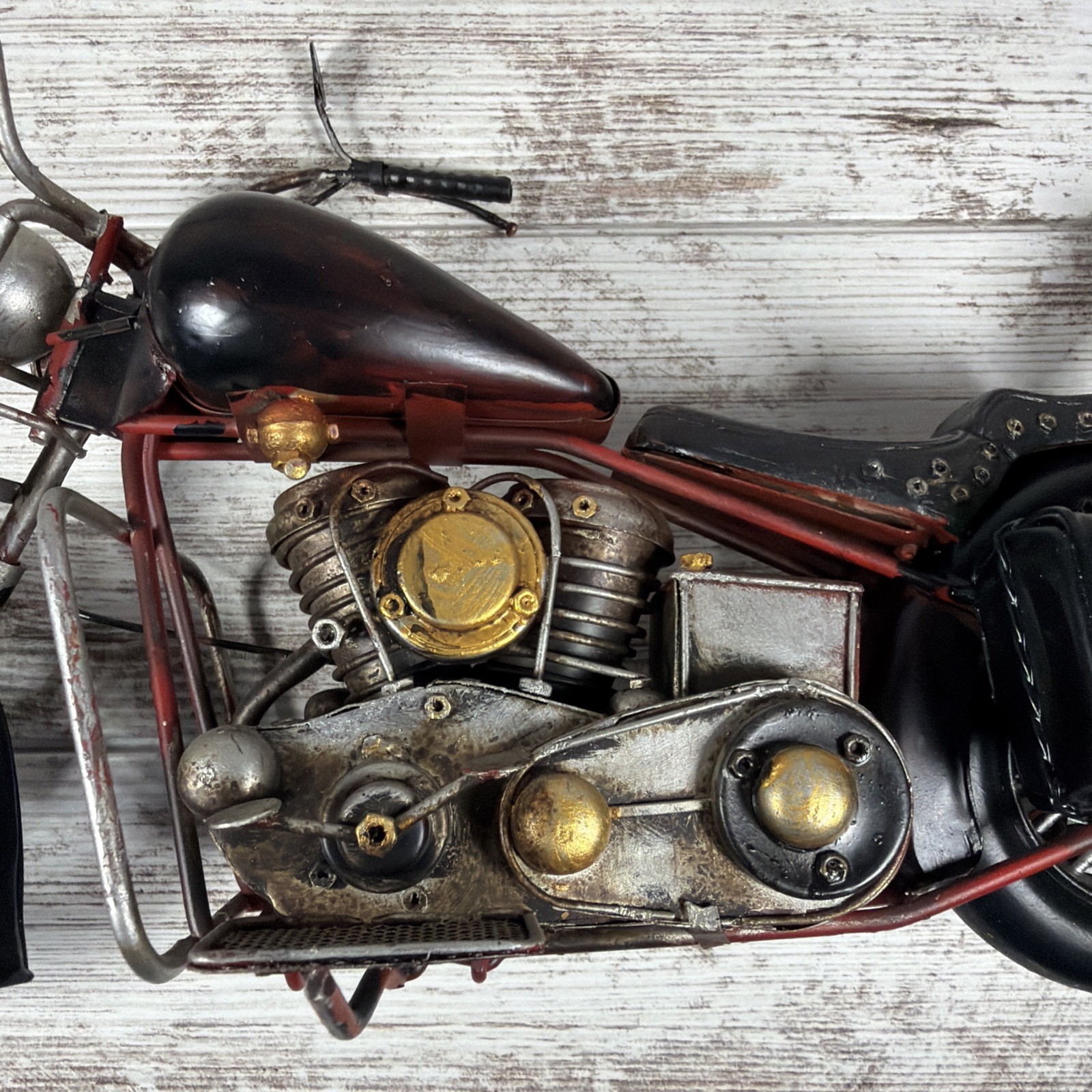 Vintage HomeGoods Motorcycle Metal Model Art Home Decor 15” 1/6 Scale