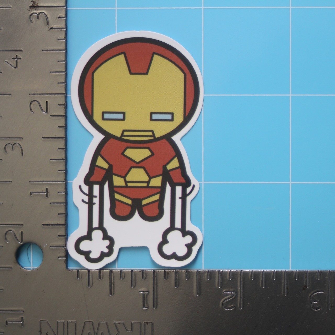 Marvel Universe Sticker (IRON MAN) MCU Superheroes, Gloss PVC Decal