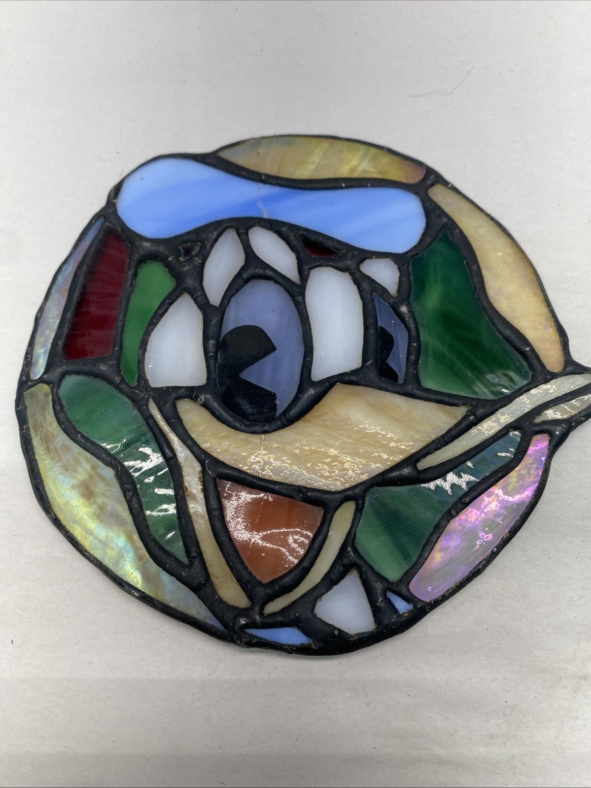 Handcrafted Suncatcher Stained Glass Of Donald Duck