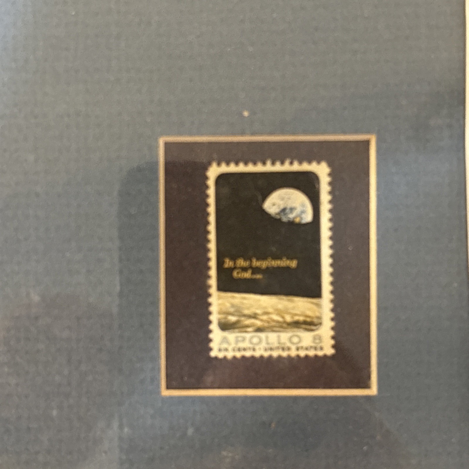 Apollo 8 Vintage stamp in Versatile Photo Frame Hanging or table-top
