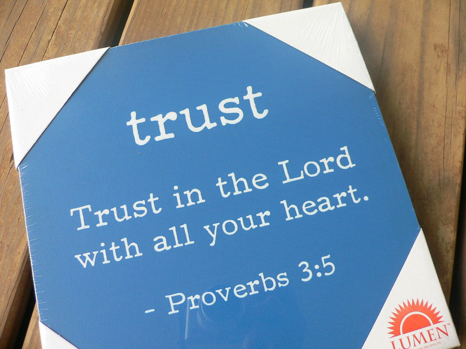 Bible Verse Wall Plaque – TRUST