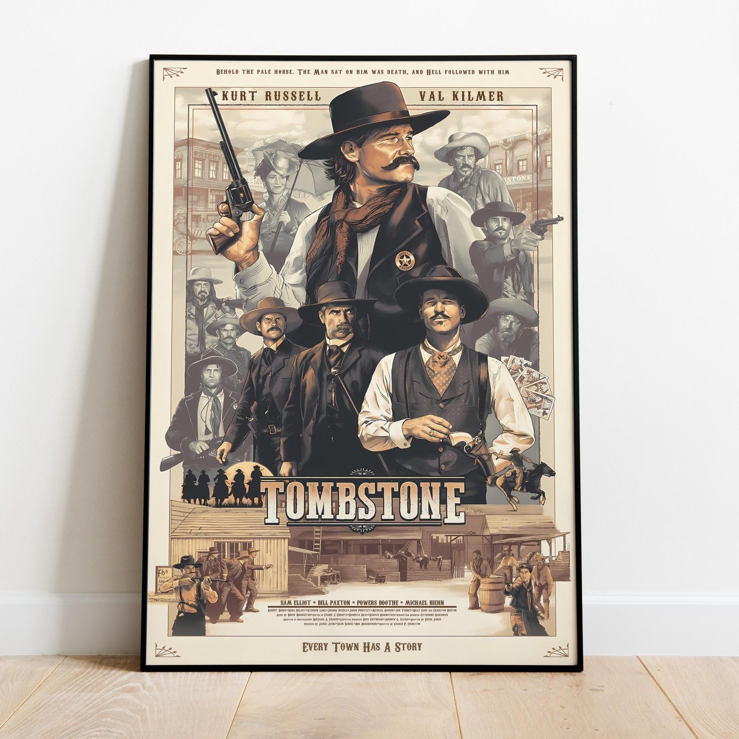 Tombstone Movie Poster | Western Wall Art Print Classic Film Poster Gift