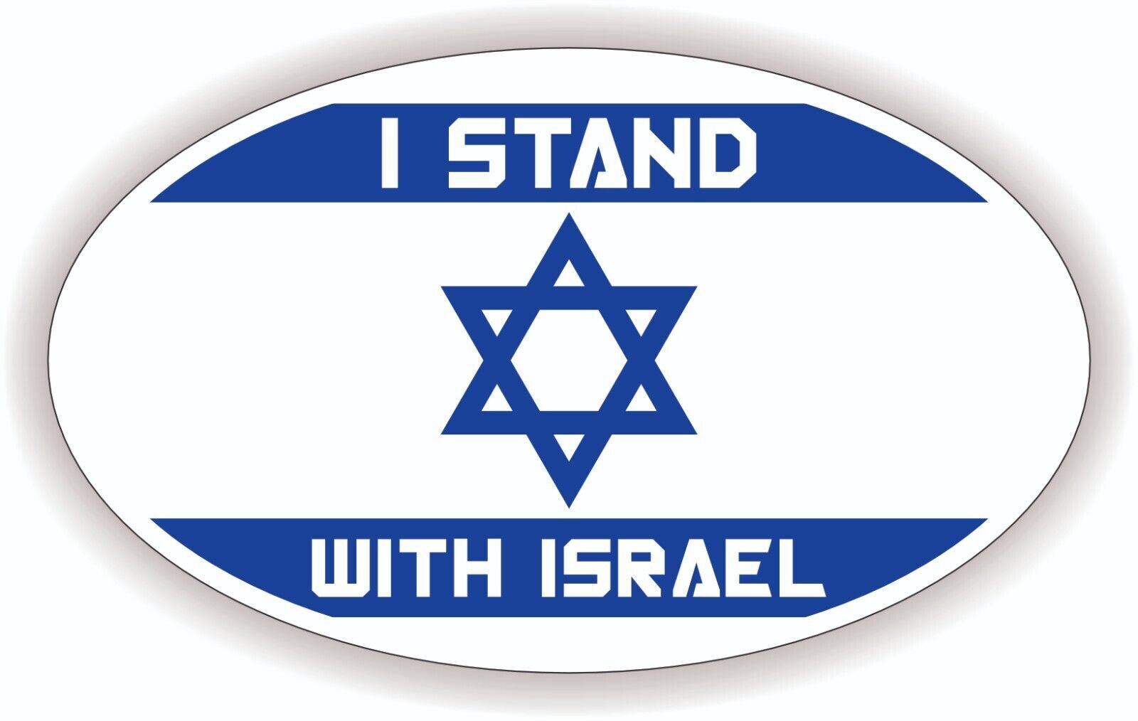 I STAND WITH ISRAEL Vinyl Bumper Sticker Decal