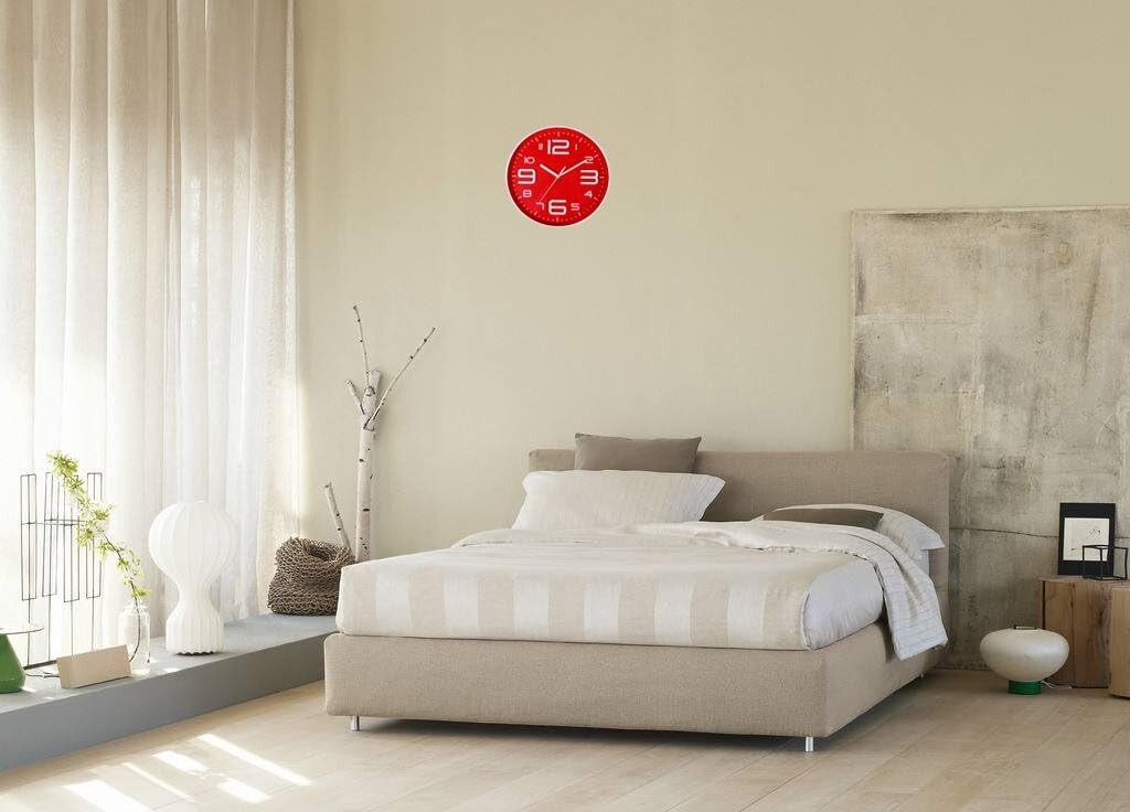 10 In 3D Number Modern Wall Clock SILENT Non-Ticking Home Decor Arabic Numerals