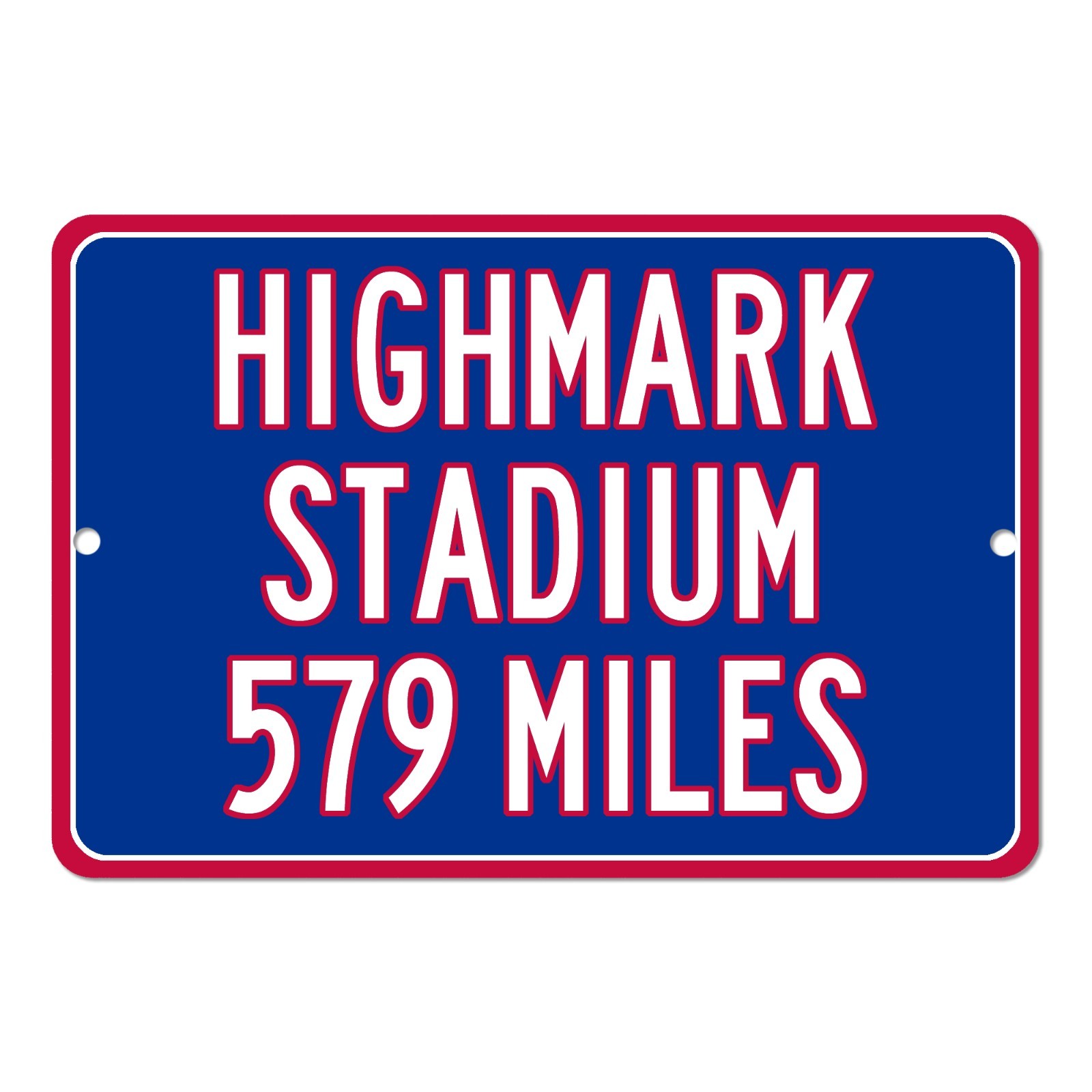 Highmark Stadium Custom Distance Mileage Sign Buffalo Bills Football Fan Gift