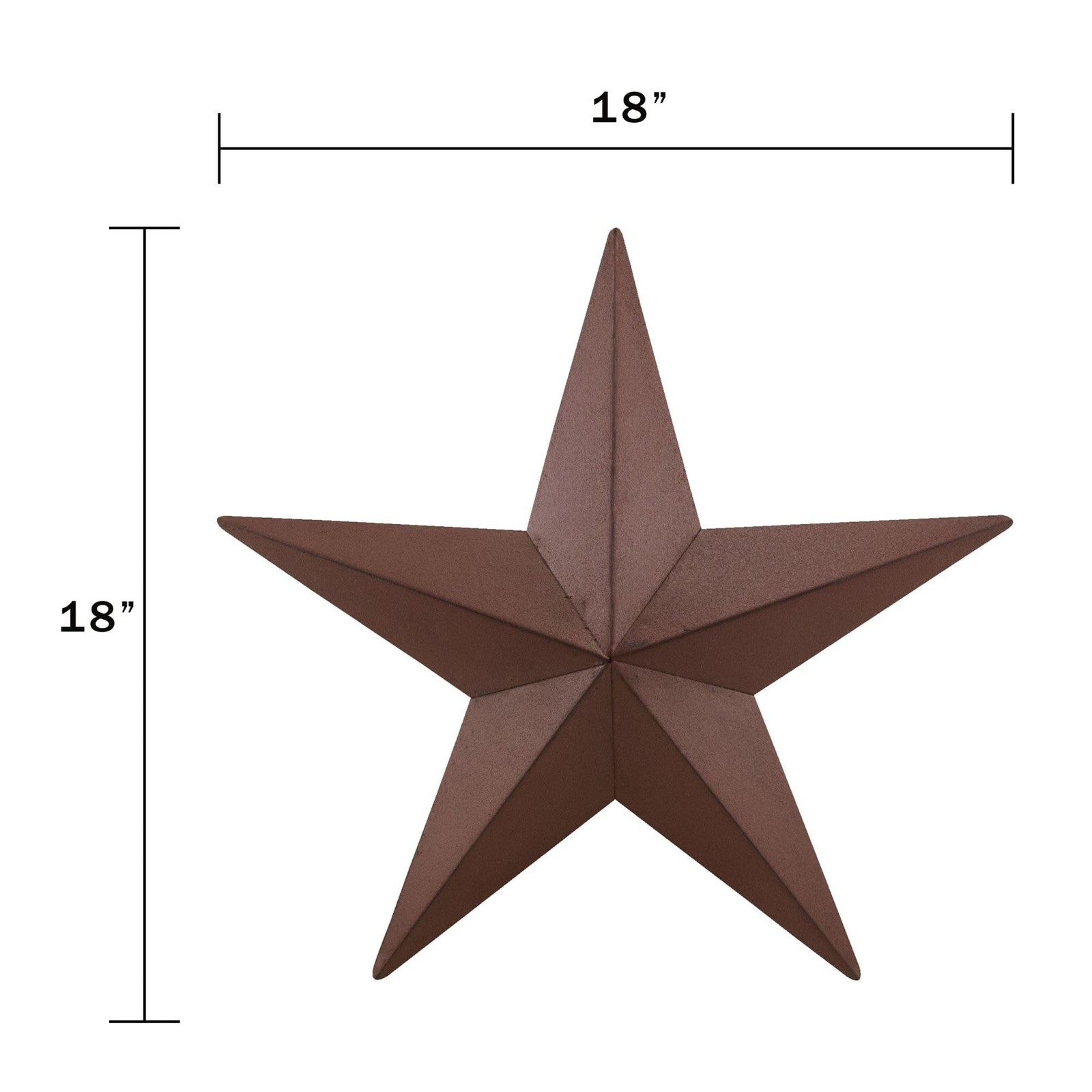 Metal Barn Star, Burgundy