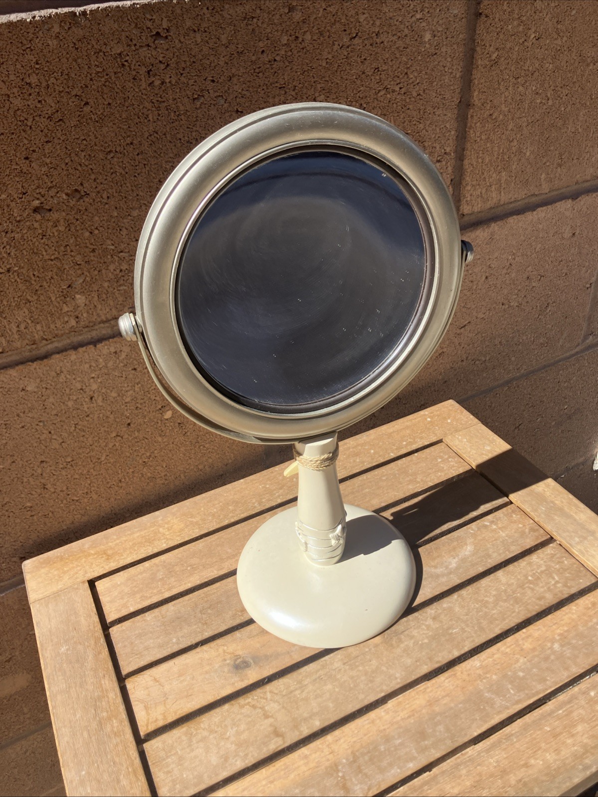 Beach Theme Star Fish Tropical Vanity Mirror Table Top 2 Side Magnify