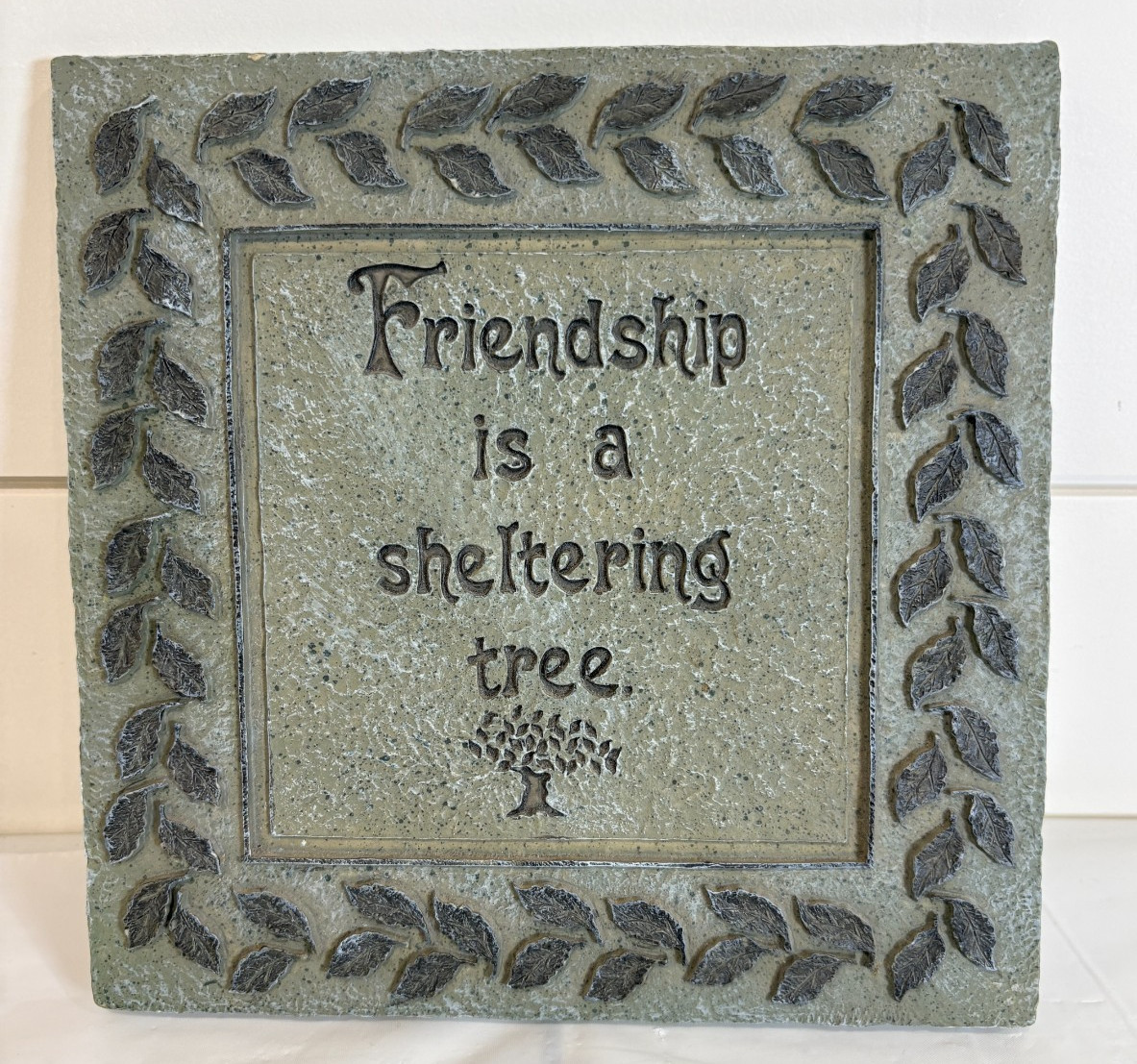 Friendship Is A Sheltering Tree Wall Hanging Sign 8″ x 8″