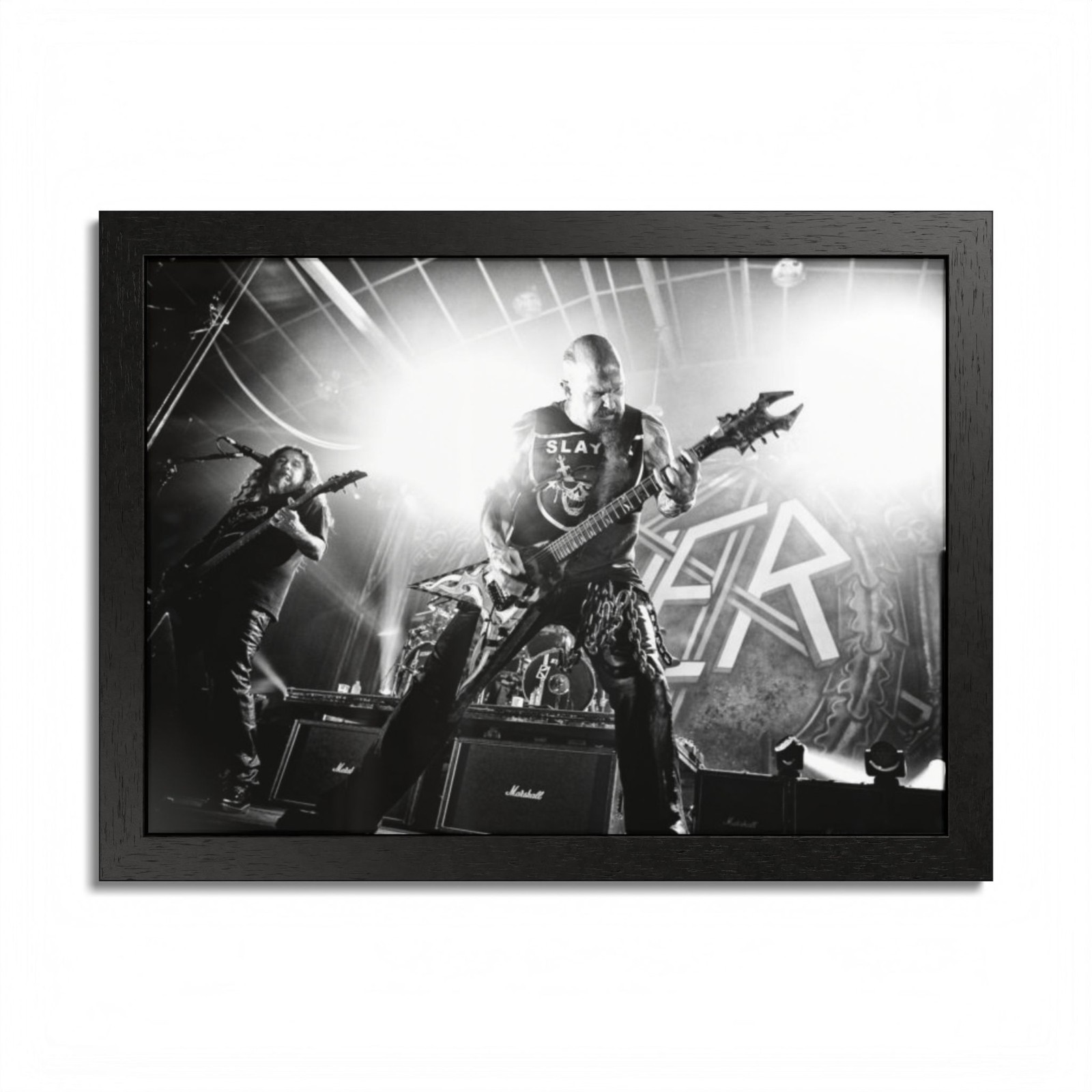 Slayer ‘Kerry King & Tom Araya’ Framed Pictures/Posters – Live Metal Shows, Band