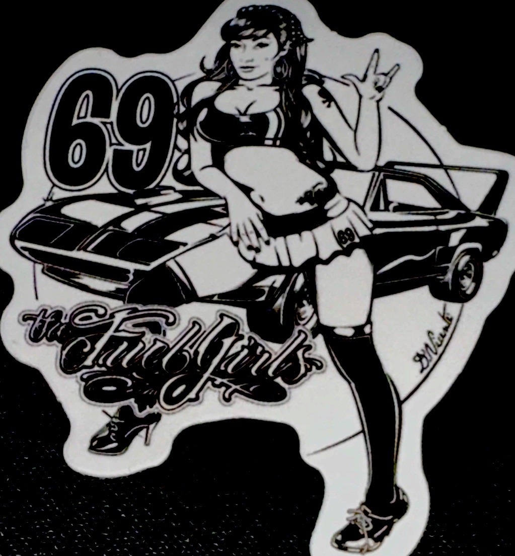SEXY GIRL STICKER✨💋🔥❤️‍🔥🔥💋✨2 1/2” X 2”✨GLOSSY✨ROUTE 69✨RACE✨READY SET GO!💫