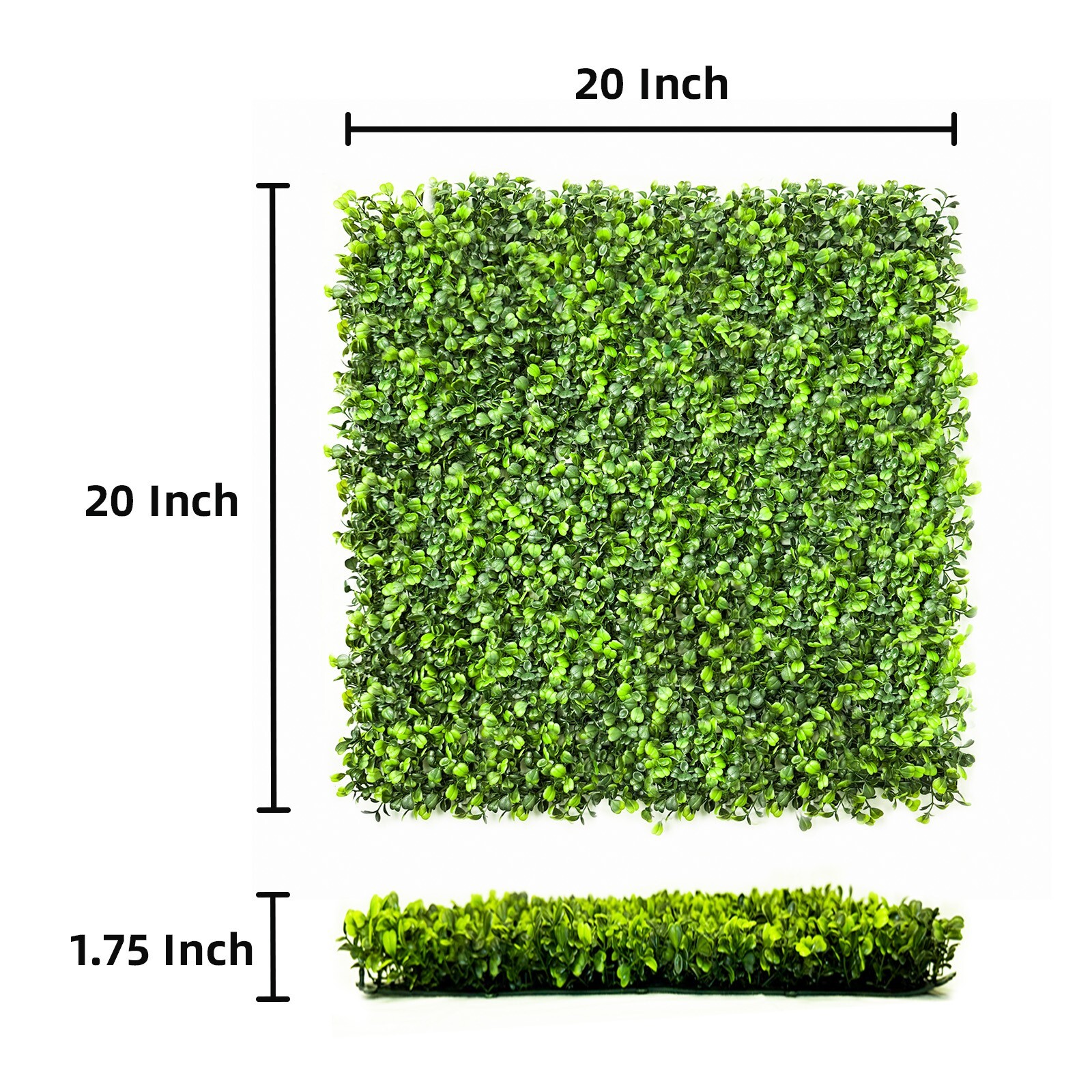 12pcs 20″ X 20″ Grass Wall Artificial Boxwood Panels Boxwood Hedge UV for Fence