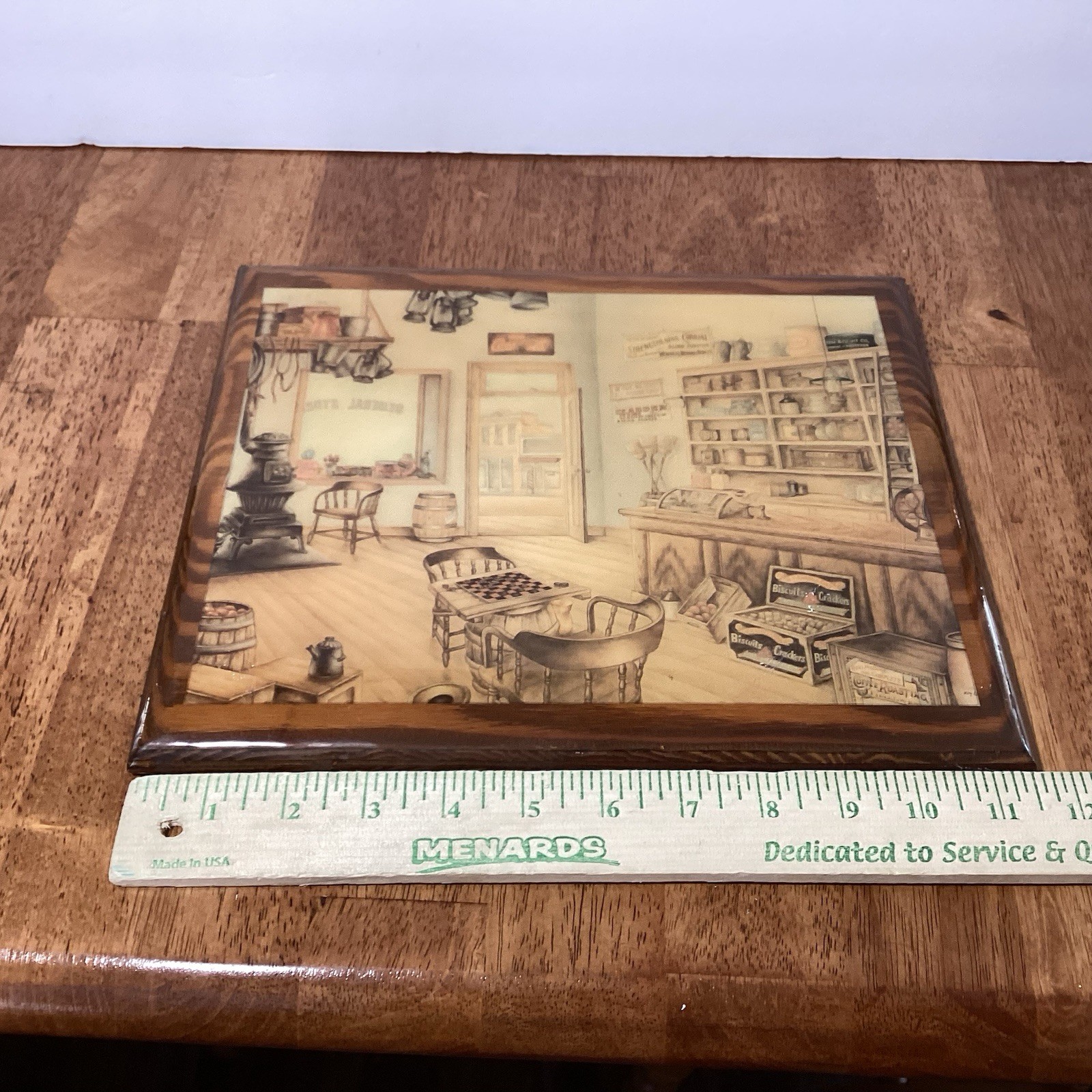 Vintage Wall Decor Antique Style General Store Wood Rustic