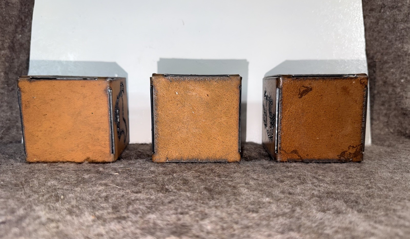 Rustic Metal Candle Holder Set Of 3 Western Barn Country Ranch Decor