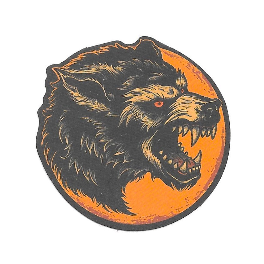 Werewolf Sticker Vinyl Die Cut Snarling Wolf Laptop Decal Journal Scrapbook Art