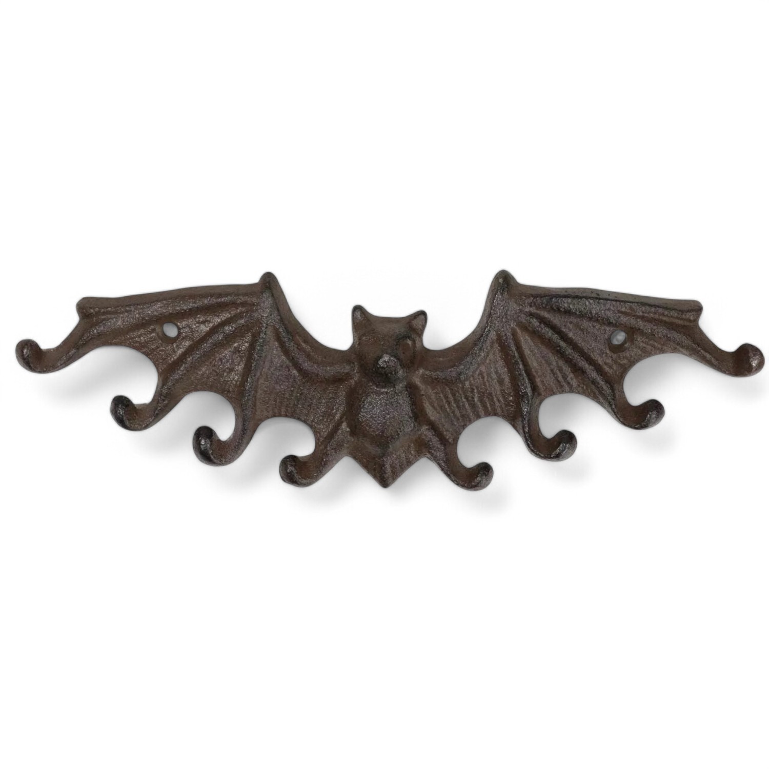 Austin Bat Wall Hook – Rustic Cast Iron Key Holder, Gothic Decor Gift for Bat Fa