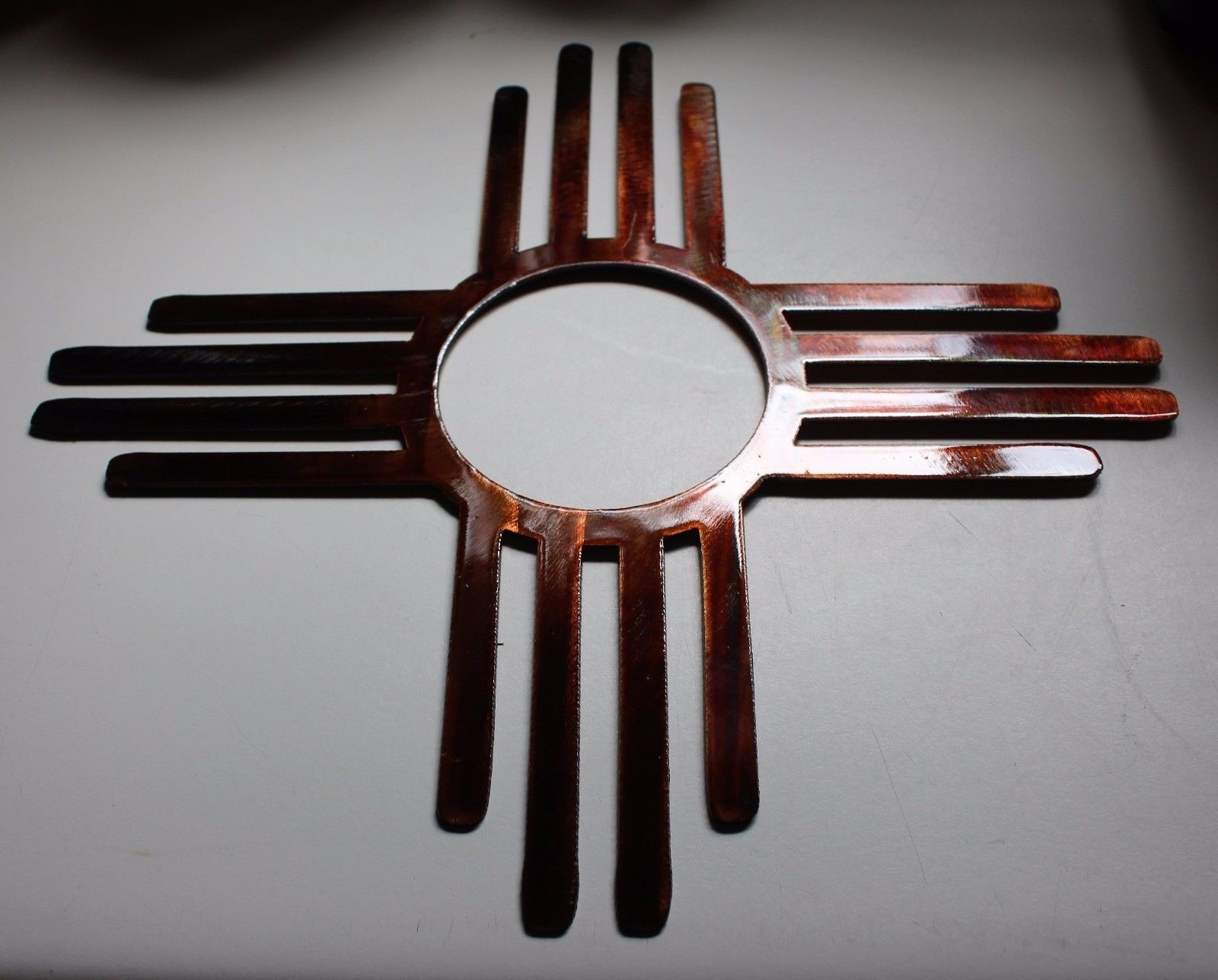 Southwestern Zia – Metal Wall Art – Copper 5″