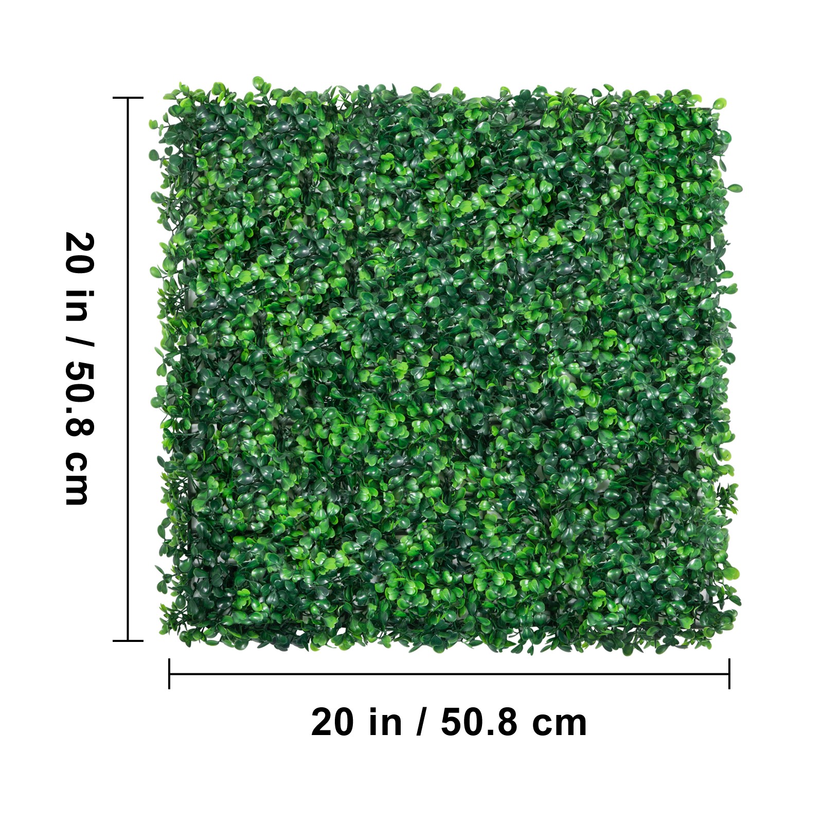 12pcs 20×20″ Artificial Boxwood Wall Hedge Mat Plant Panels Outdoor Grass Fence