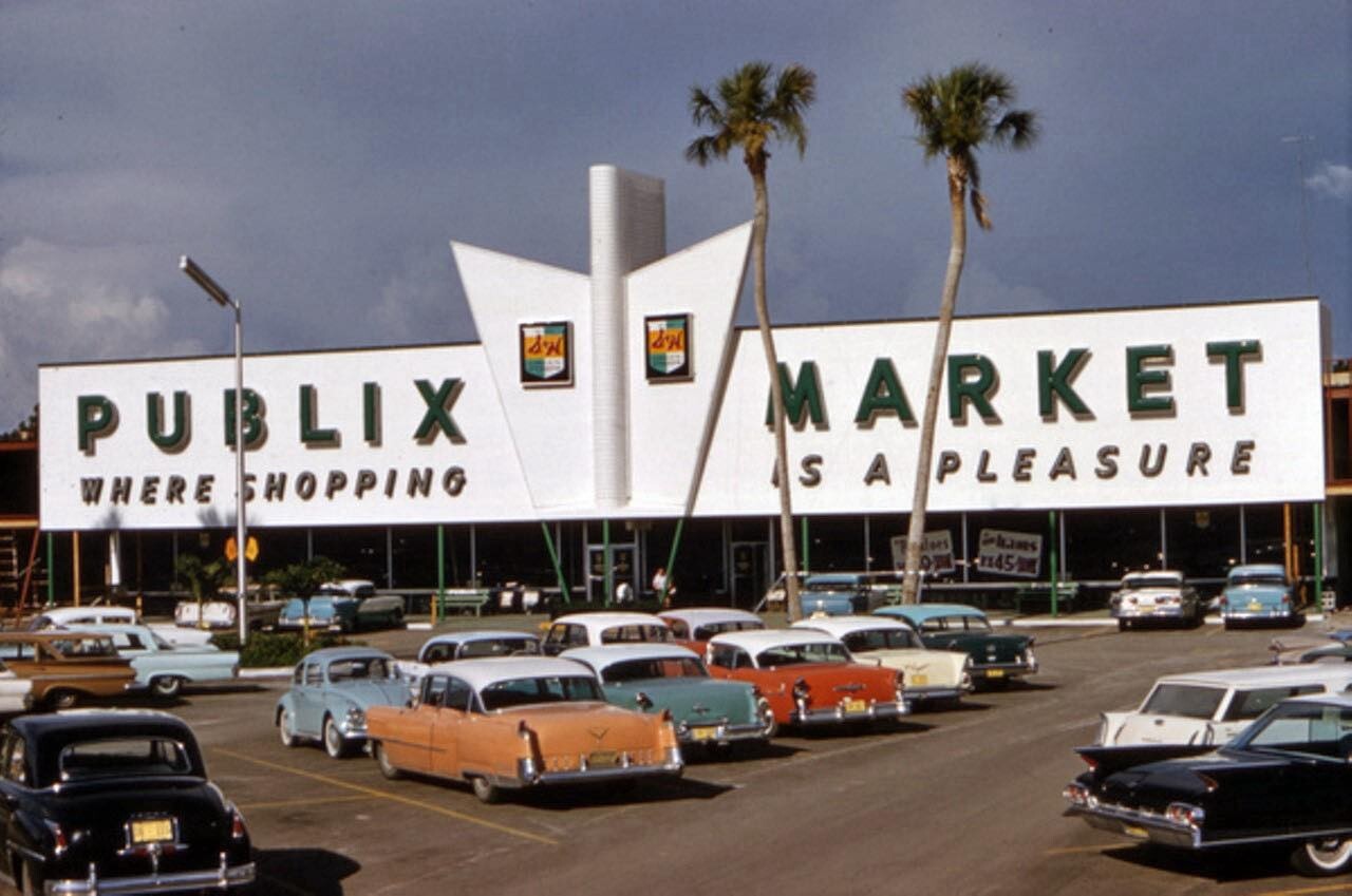 Publix grocery store in 1961 POSTER 24 X 18 Inches Nice Wall Art!