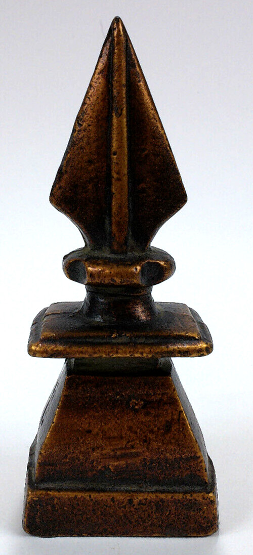 Metal Decorative Spear Finial Home Decor Book End Paperweight 3lb 3oz ~ 7″ Tall
