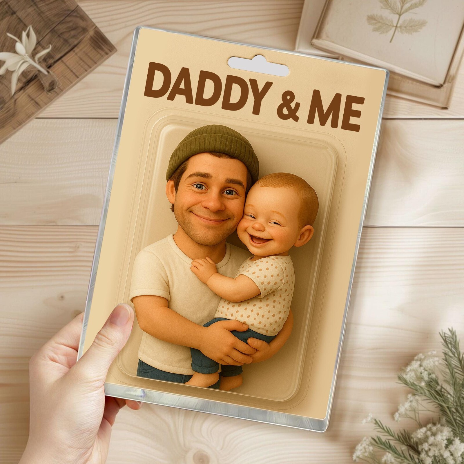 Personalized Father’s Day Gift For Dad From Kids, Custom Action Figure Acrylic