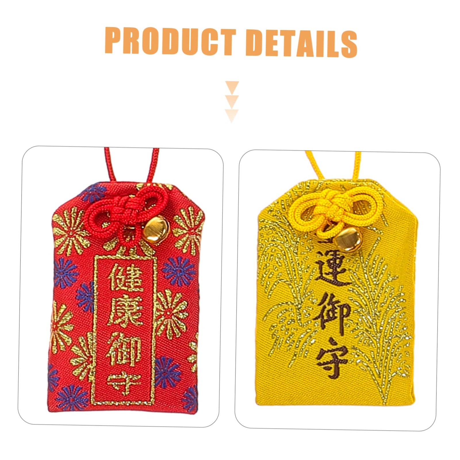 VOSAREA 10pcs Japanese Omamori Amulets Good Luck C