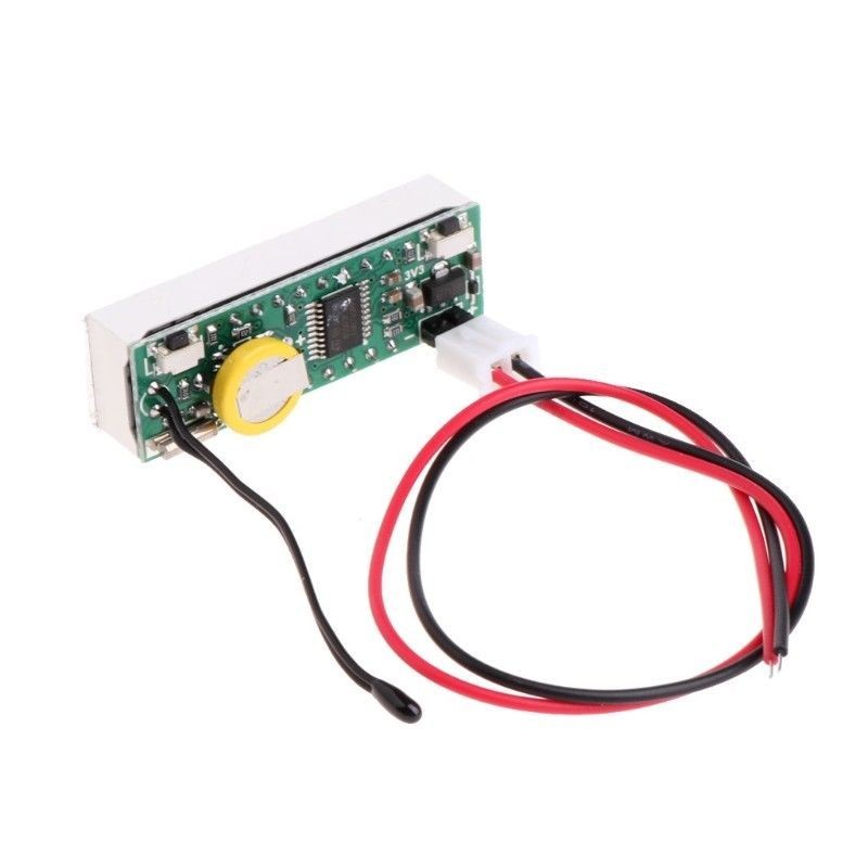 12V Digital Clock Car LED Electronic Clock Time Alarm Voltage Thermometer 4modes