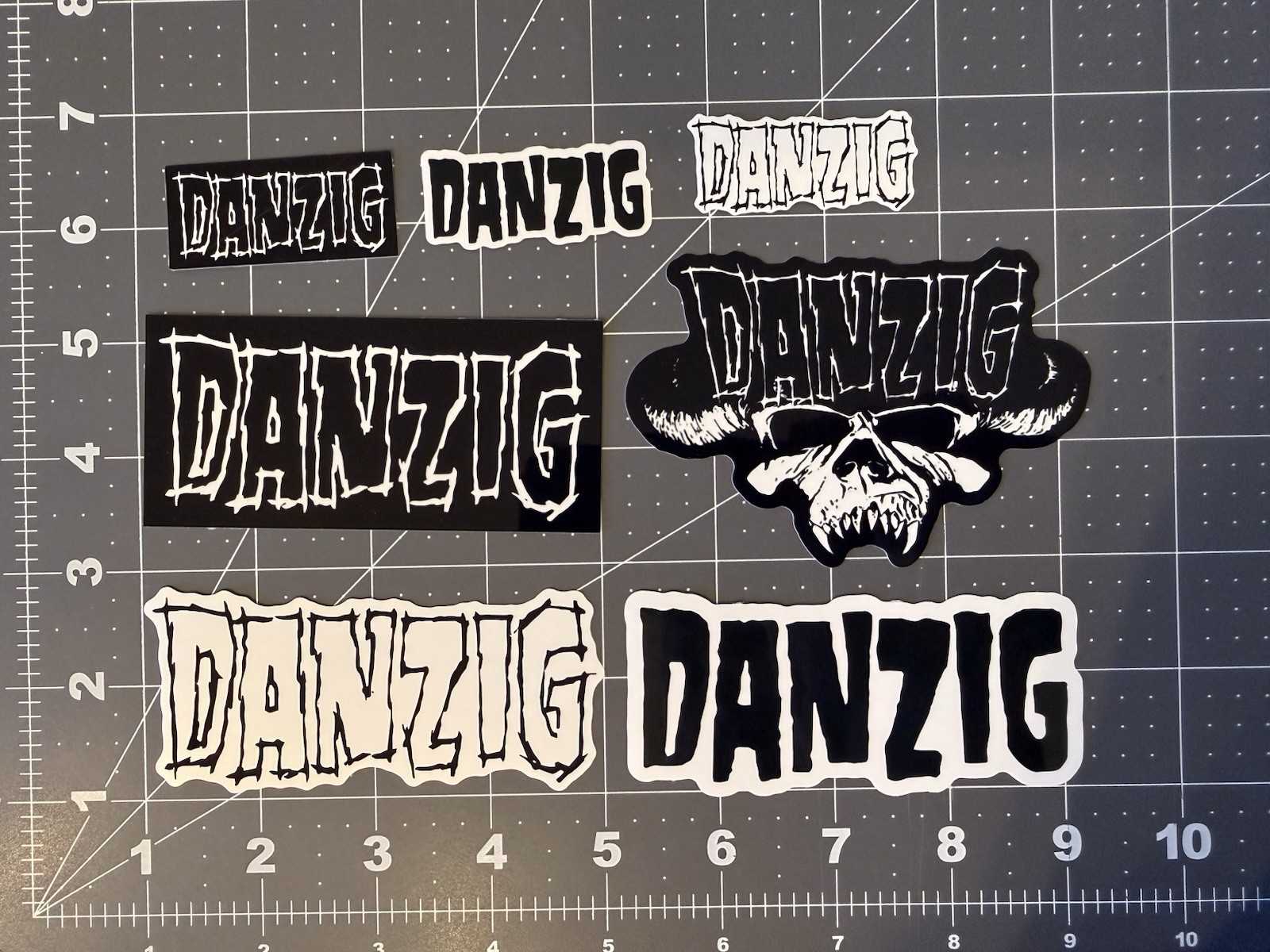 Danzig Stickers Skull Logo Die Cut 7 Sticker/Decal Lot – Danzig Samhain Misfits