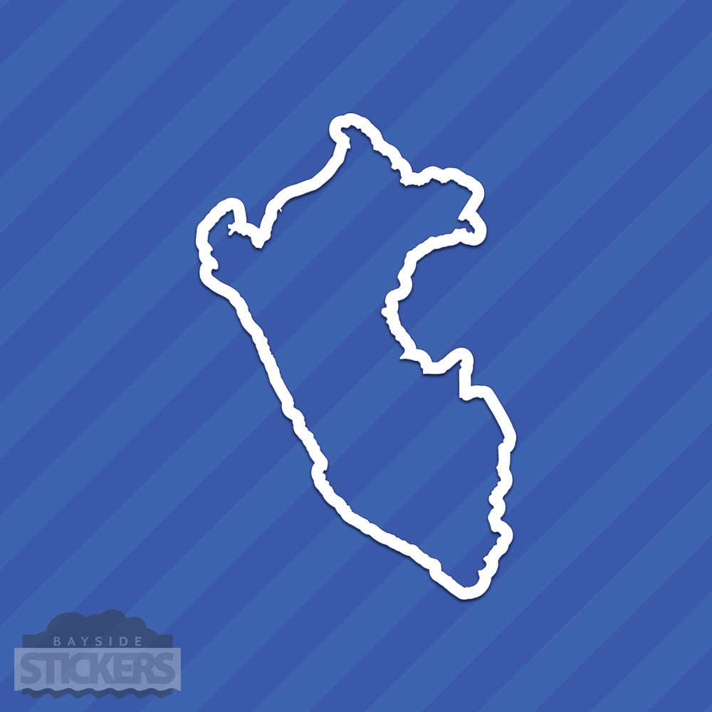 Peru State Outline Vinyl Decal Sticker
