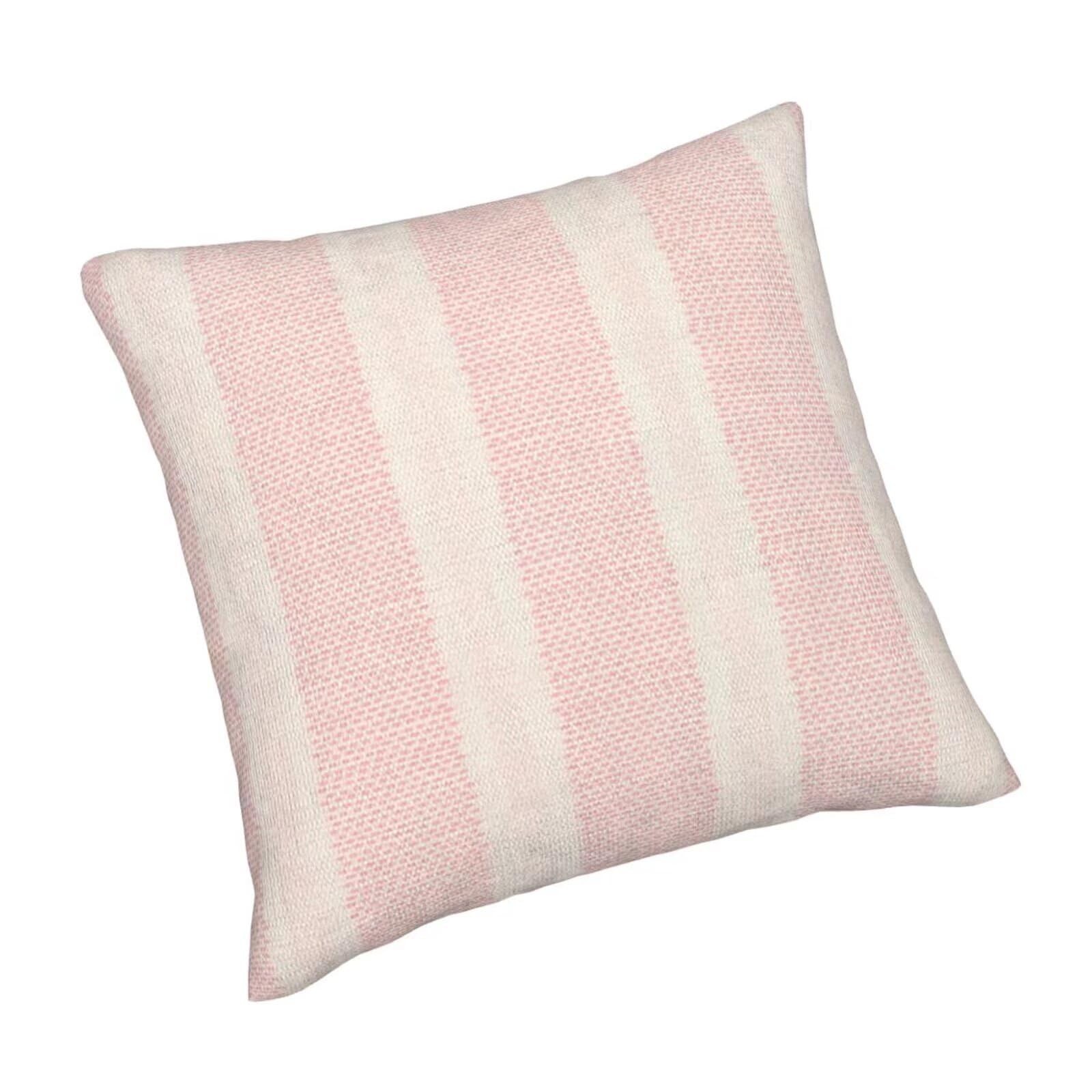 Pink Polka Dot Pillow Covers 18 x 18 Inch Set of 2 Boho Striped Decorative Ou…