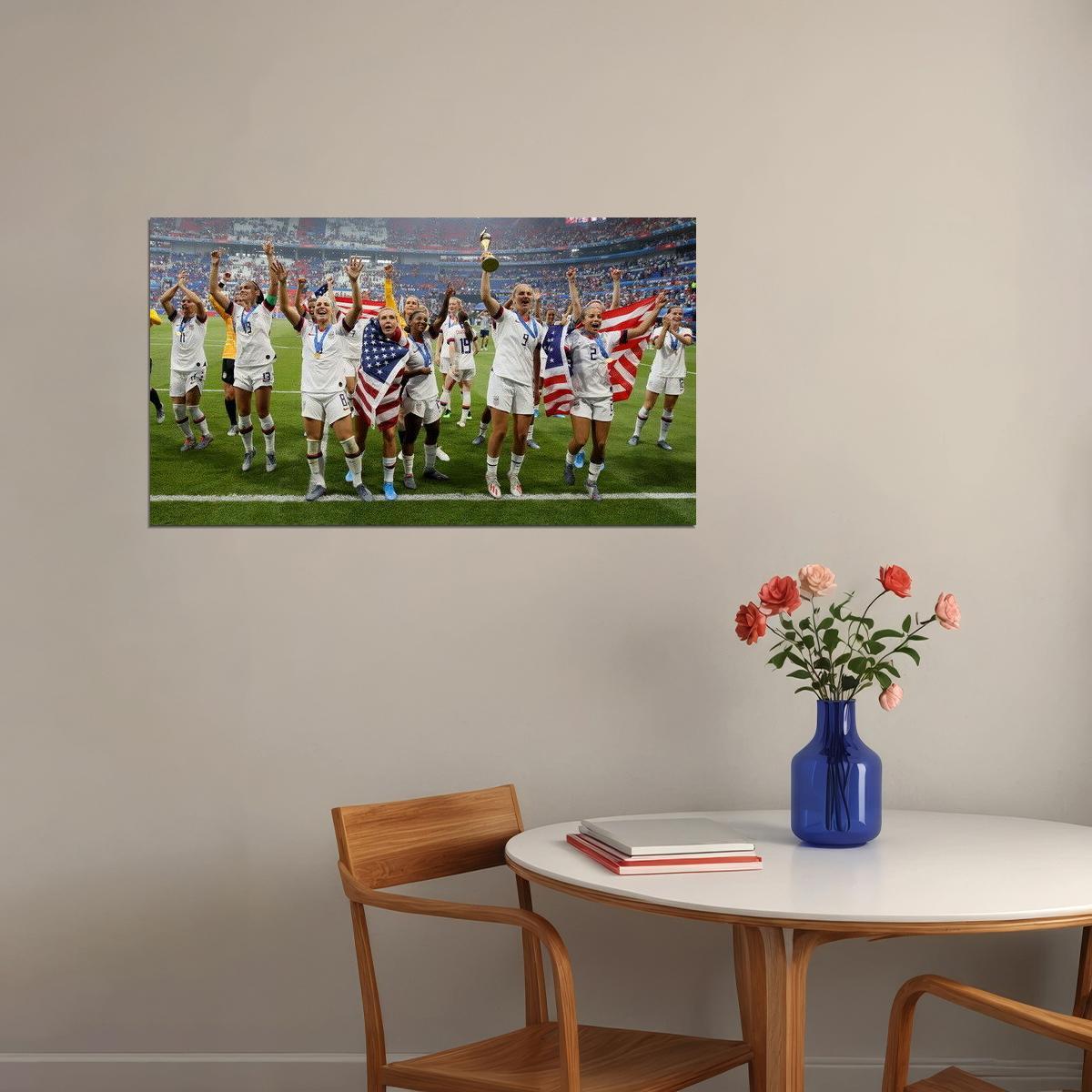 287803 USA Women National Soccer Team 2019 World Cup Champion PRINT POSTER