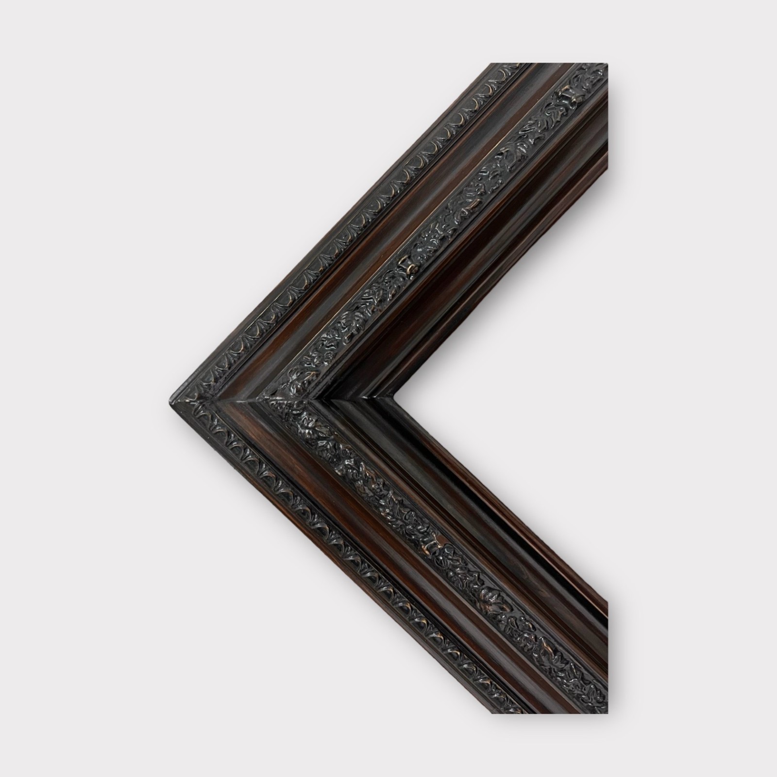 20 x 30 In Stock-Classic compo ornate wood frame, DARK WALNUT, vintage frame