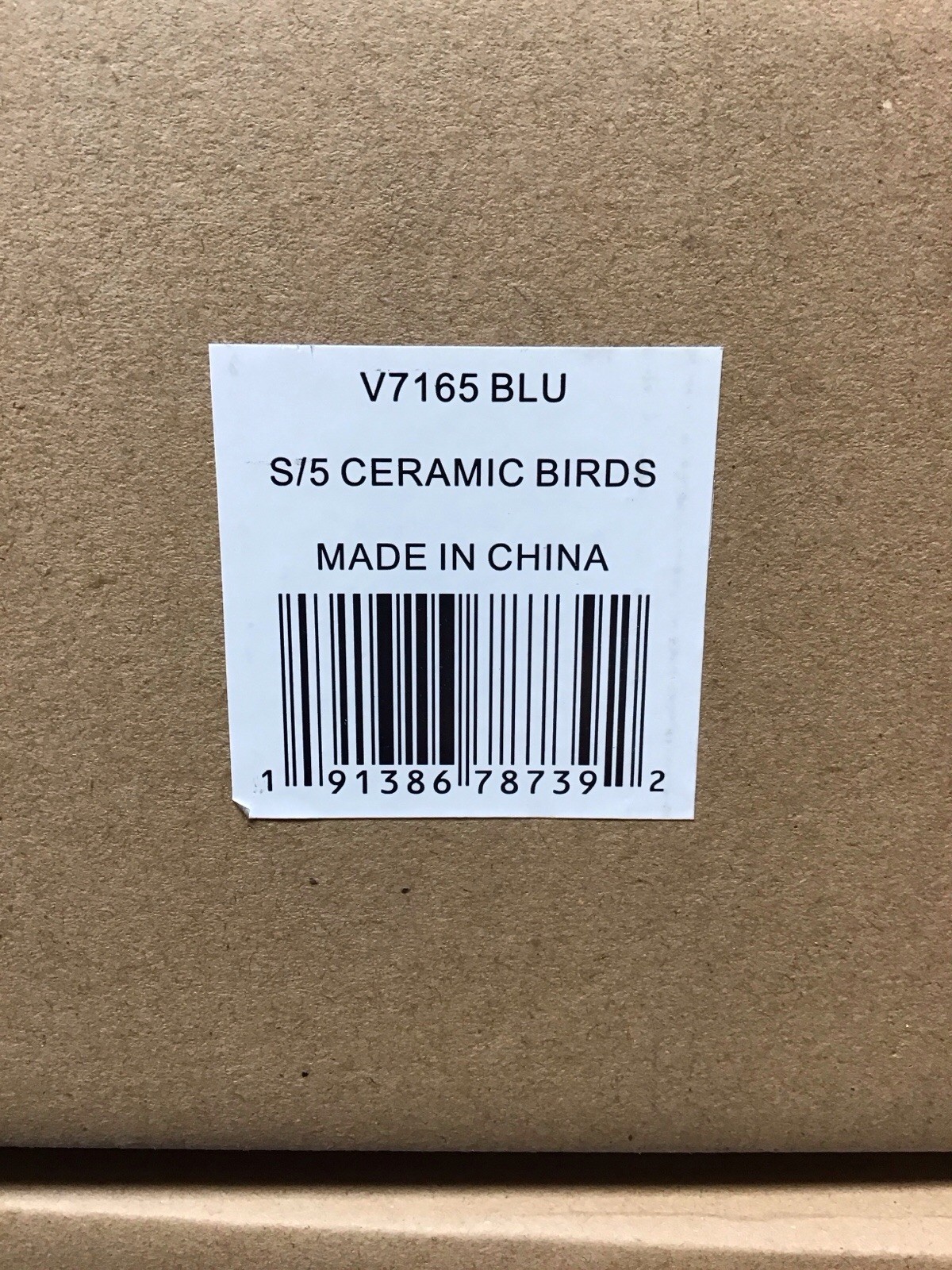 Viveterra Ceramic Birds Wall Art Set Of 5 – Green And White Gradient