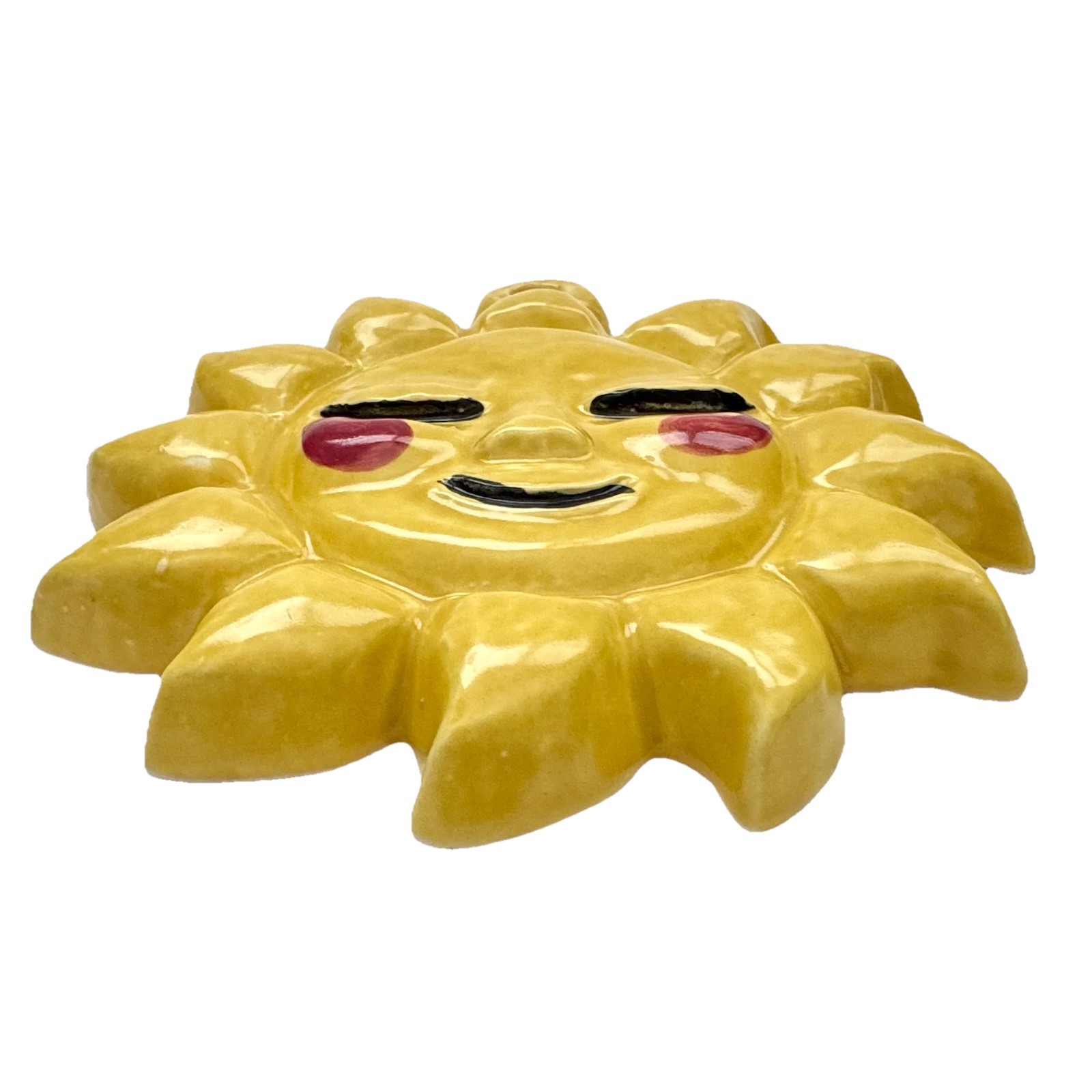 Vintage THUN Ceramic Sun Tile Hanging Decor, Baking Mold – Made In Italy 6.5”